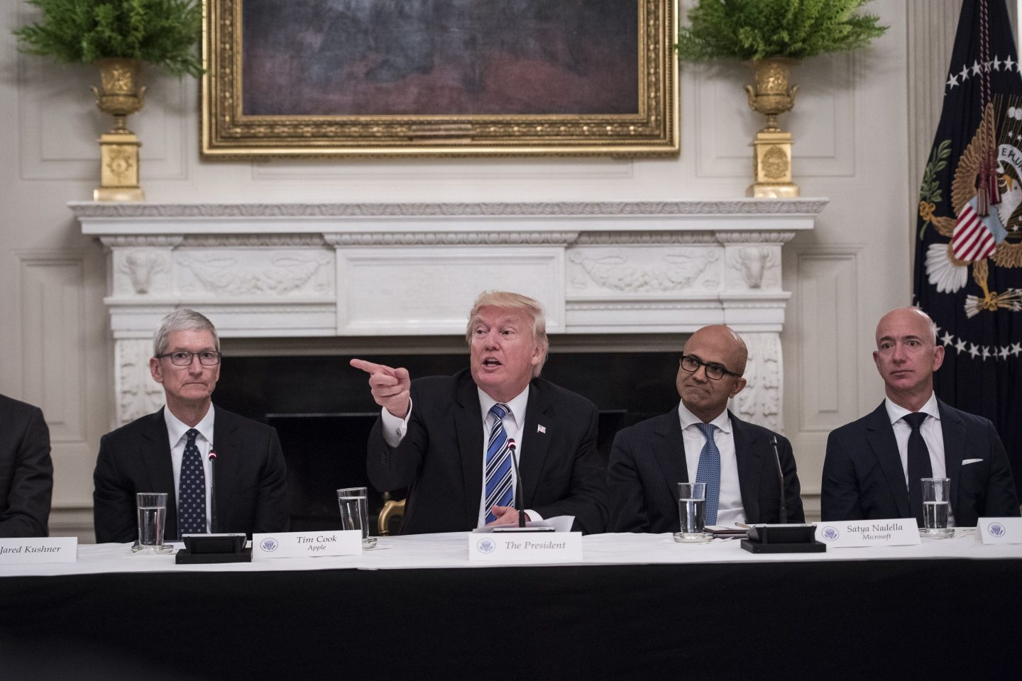 tech execs meet Trump