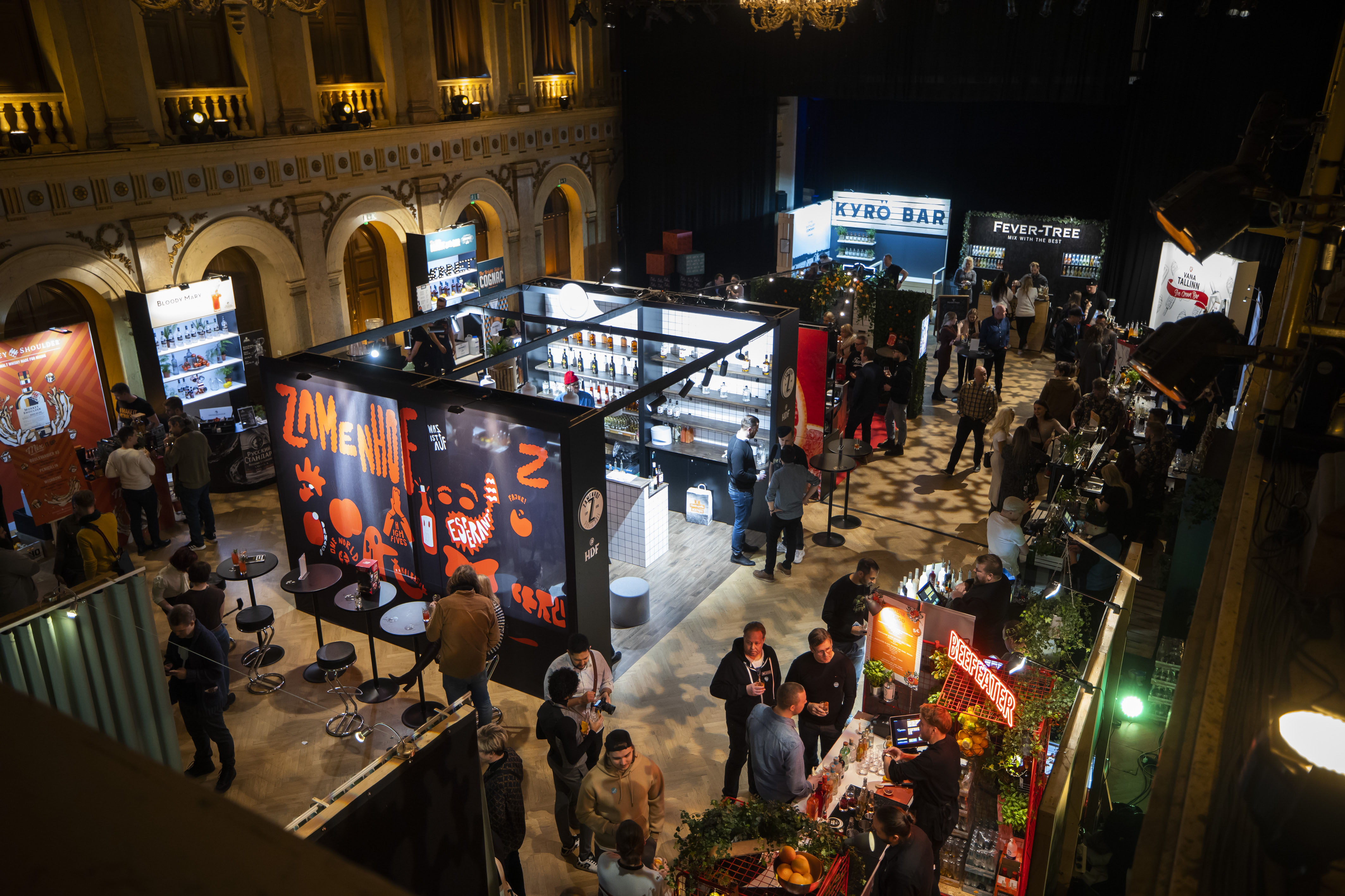 HELSINKI, March 7, 2020 -- People visit a cocktail festival in Helsinki, Finland, March 6, 2020. The cocktail festival was held on Friday and Saturday. (Photo by Matti Matikainen/Xinhua via Getty) (Xinhua/ via Getty Images)