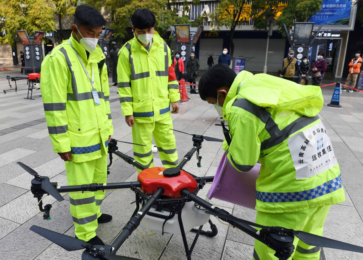 disinfecting drone for covid-19 outbreak