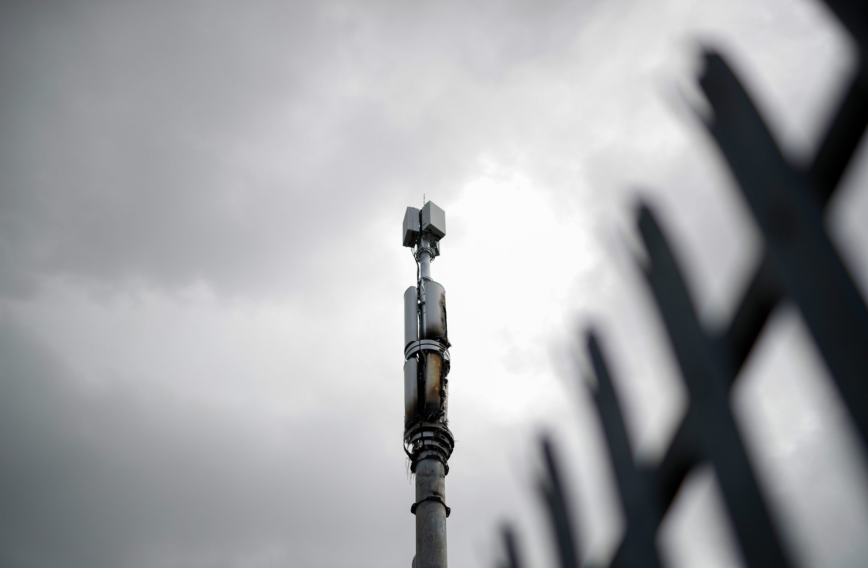 5g tower damaged by arson