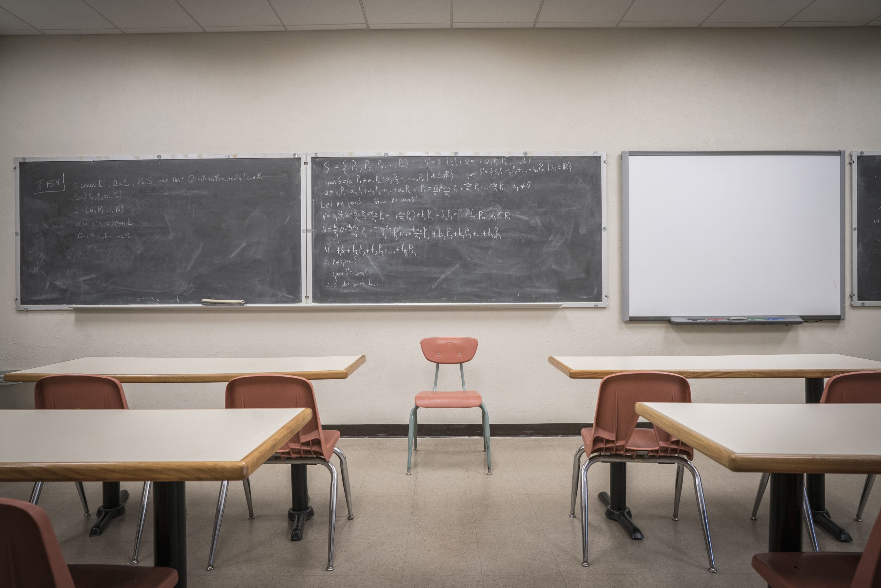 empty classroom