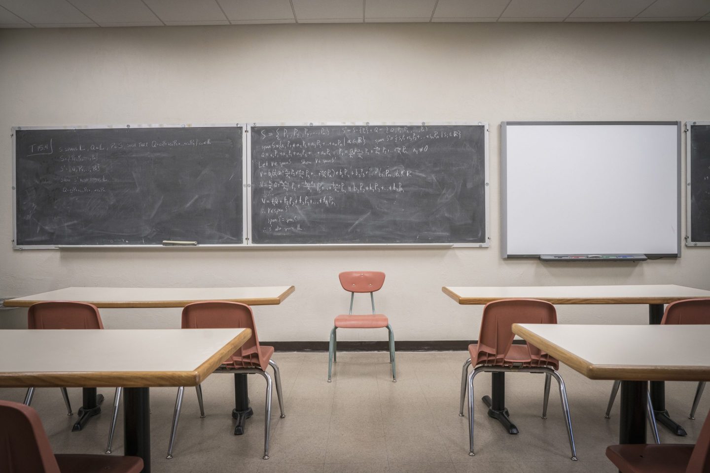 empty classroom