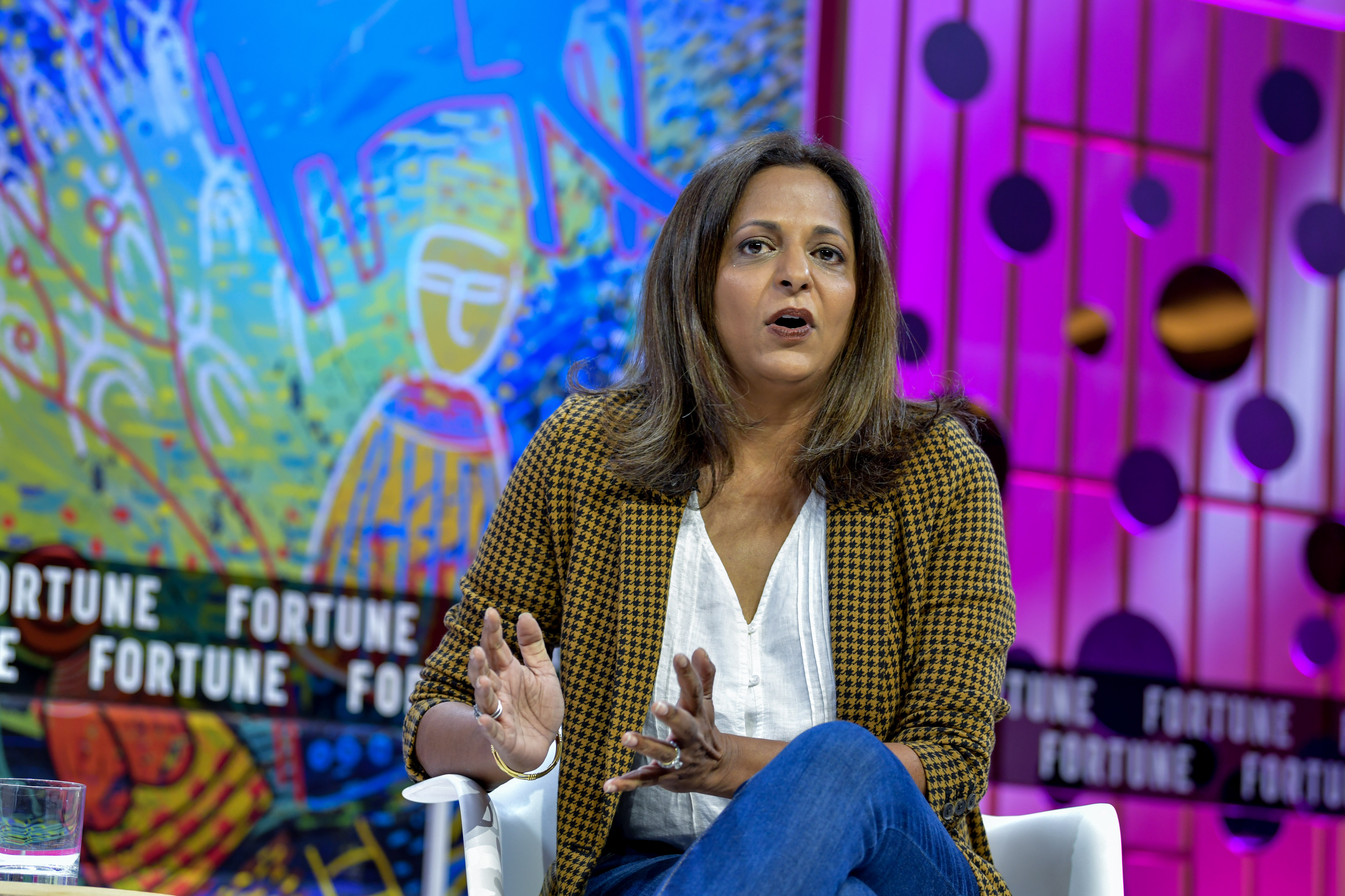 Gap Inc. CEO Sonia Syngal, one of 37 women to run businesses that appear on this year's Fortune 500 list.  Stuart Isett for Fortune