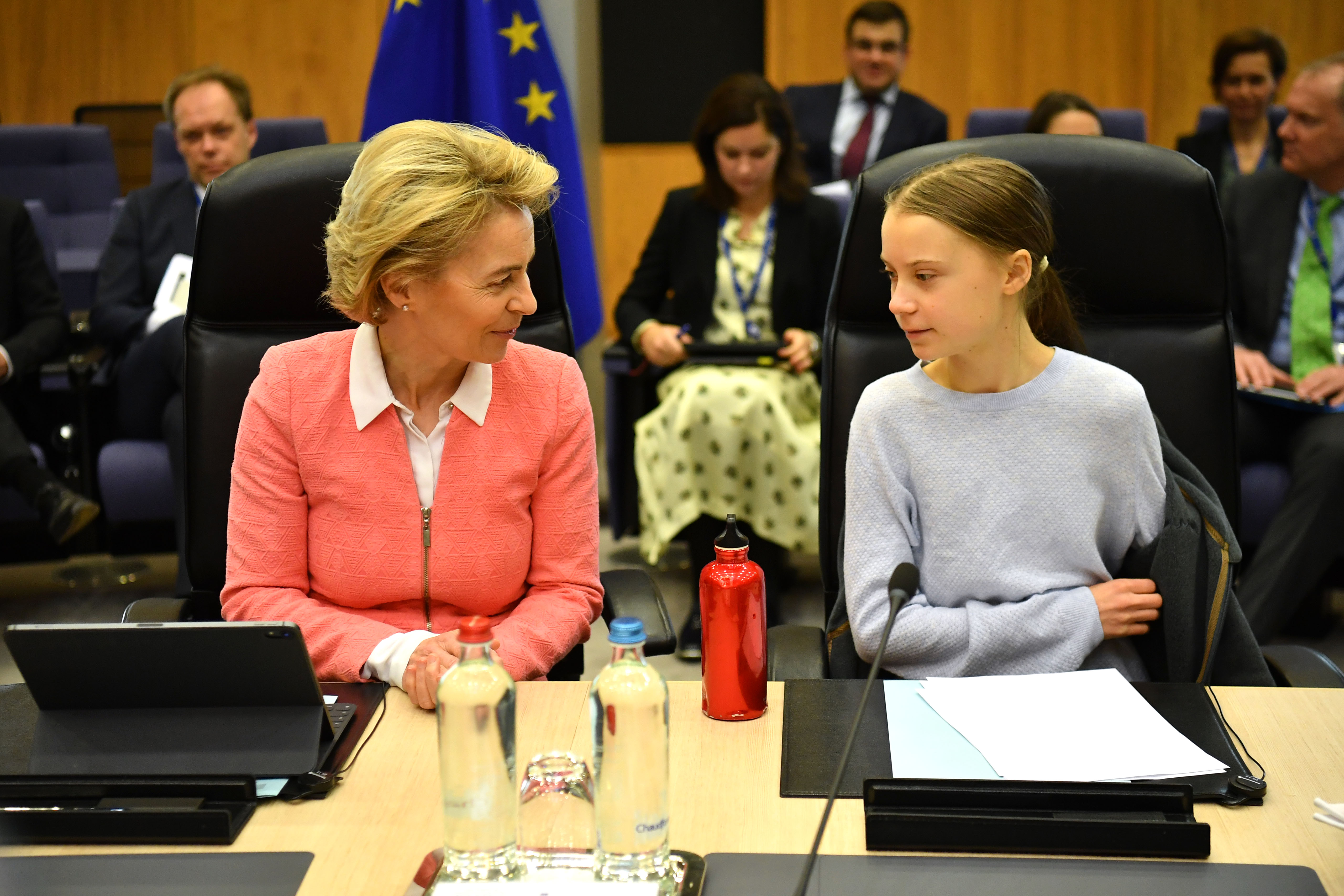GettyImages-1205024641.jpg
Swedish environmentalist Greta Thunberg attends a meeting with President of the European Commission Ursula von der Leyen March in Brussels, Belgium. The EU plans to unveil what some say is the greenest coronavirus recovery plan in the world. Wire photography: Leon Neal/Getty Images