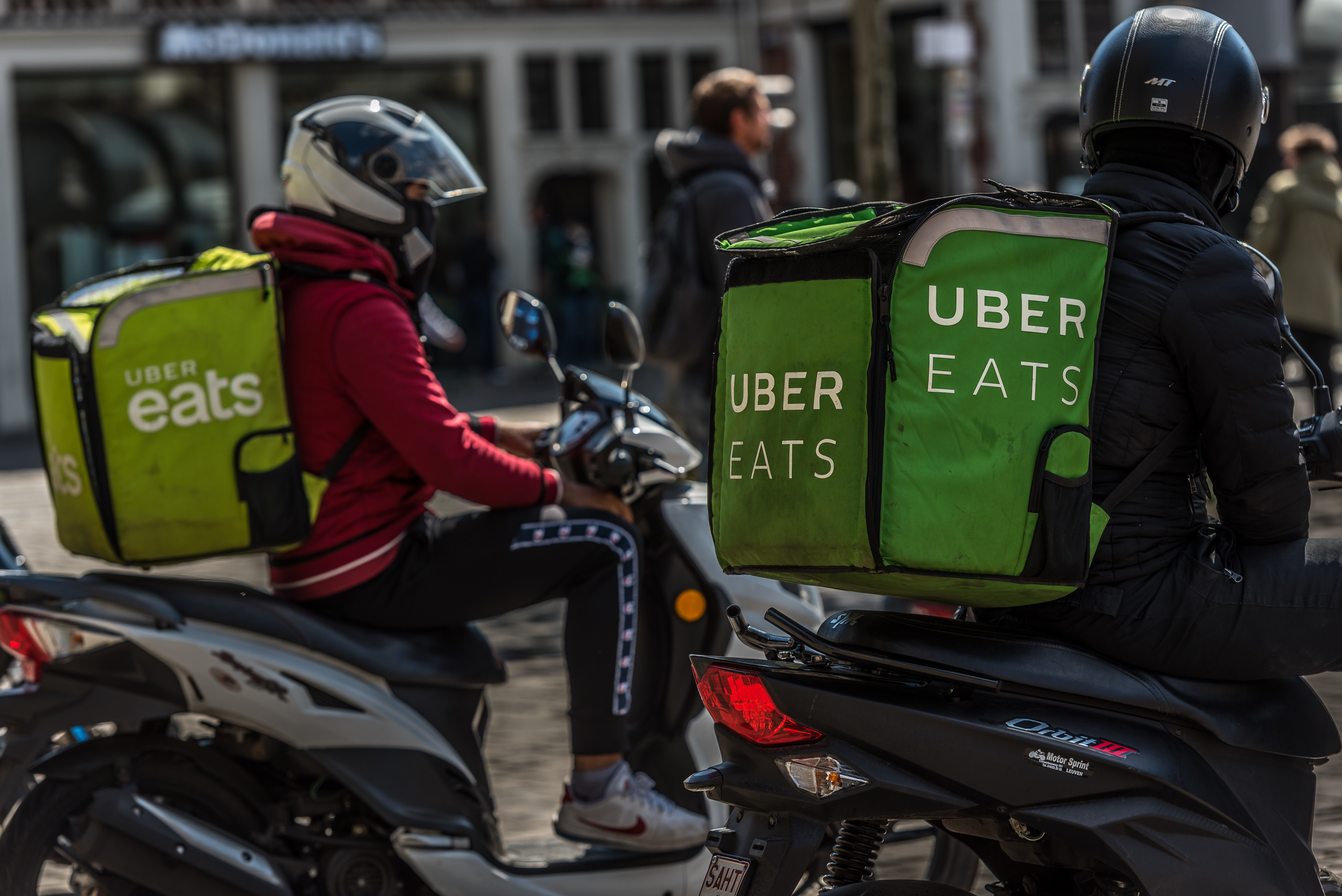 The battle is on between food-delivery services. 
