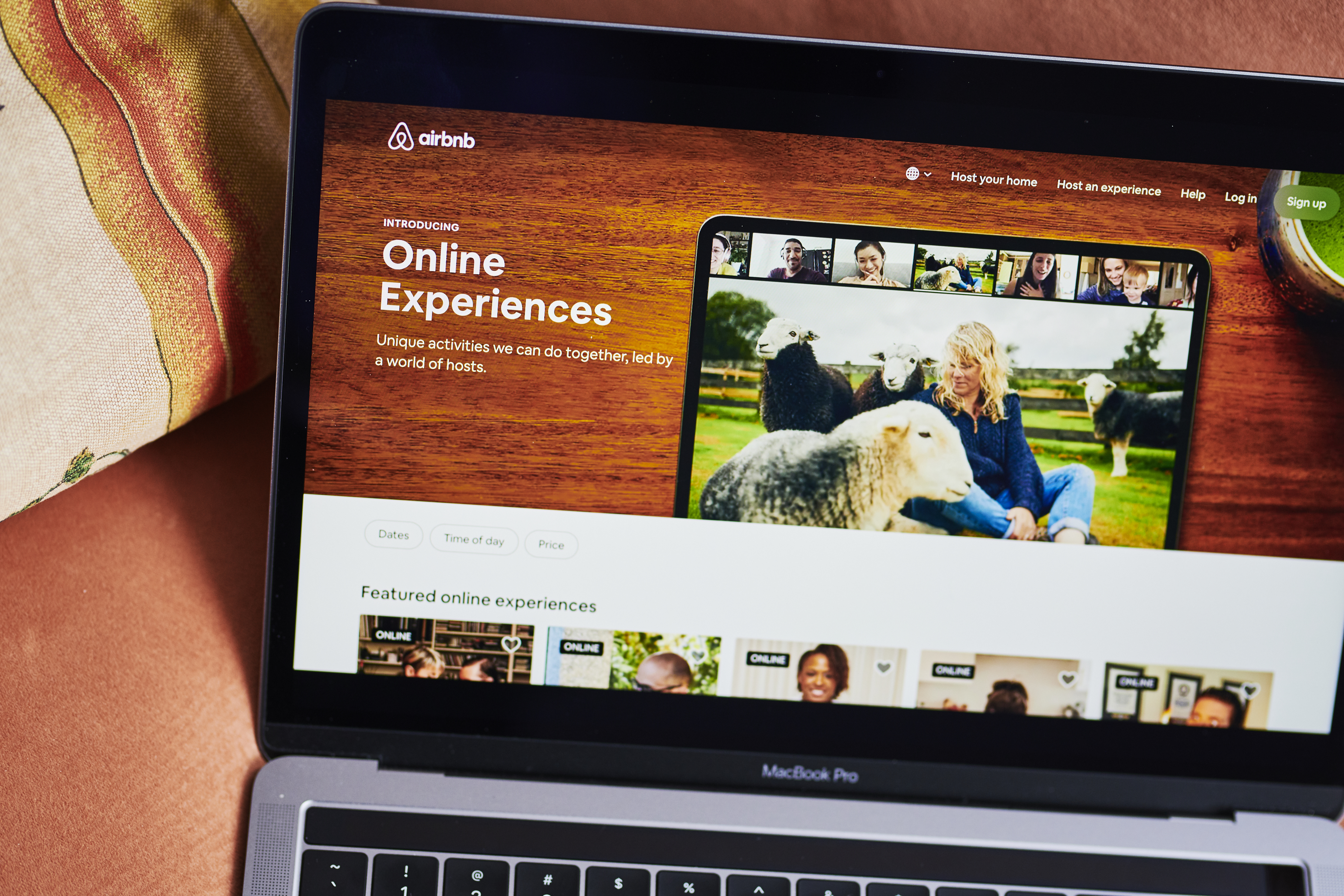 Airbnb had to pivot quickly with its online experiences because of the COVID-19 outbreak. Gabby Jones—Bloomberg/Getty Images