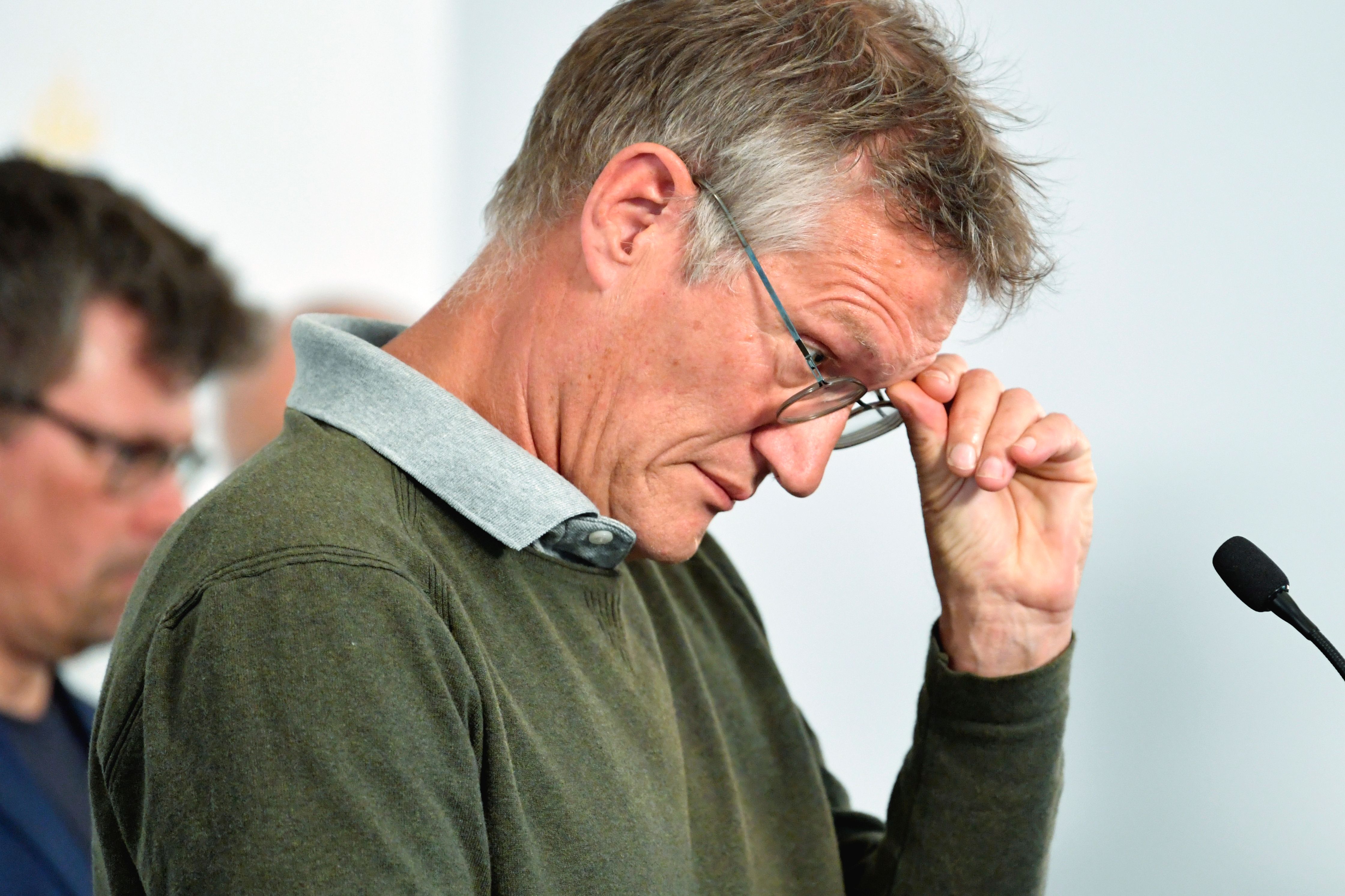 State epidemiologist Anders Tegnell of the Public Health Agency of Sweden gives a news conference on a daily update on the coronavirus Covid-19 situation, in Stockholm, Sweden, on June 3, 2020. The government has decided to scrap the daily briefings as a scandal grows over its handling of the health crisis. Wire photography: Anders Wiklund—TT News Agency/AFP via Getty Images