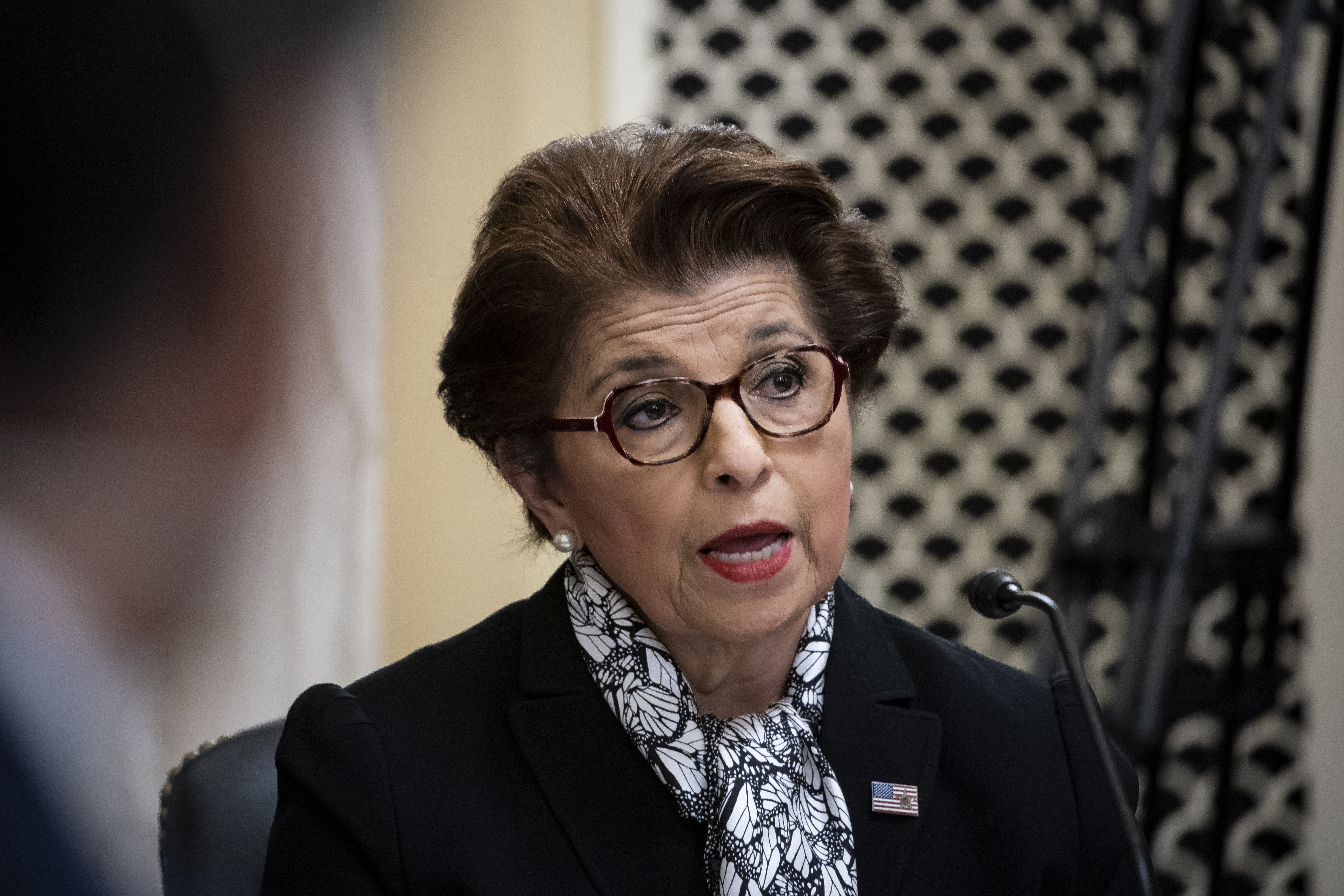 Jovita Carranza, administrator of the U.S. Small Business Administration (SBA), testifies at a Senate Small Business and Entrepreneurship Committee hearing on June 10, 2020 in Washington, DC. The committee is examining the implementation of the CARES Act, which has handed out billions of dollars of government-backed forgivable loans to small-business owners that keep employees on their payroll.