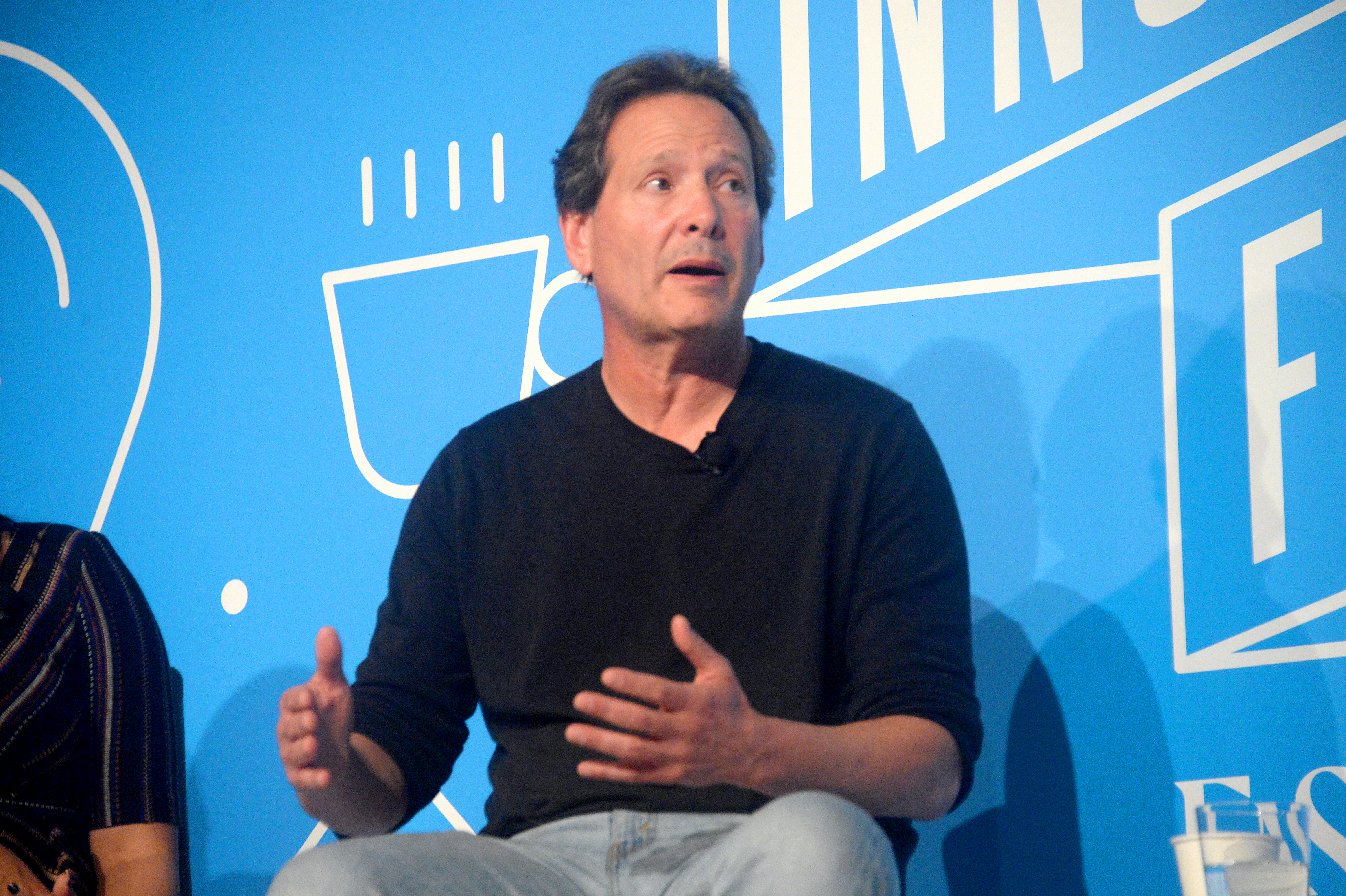 NEW YORK, NEW YORK - NOVEMBER 07: Dan Schulman speaks on stage at the "Leading with Purpose" panel at the on November 07, 2019 in New York City. (Photo by Brad Barket/Getty Images for Fast Company)