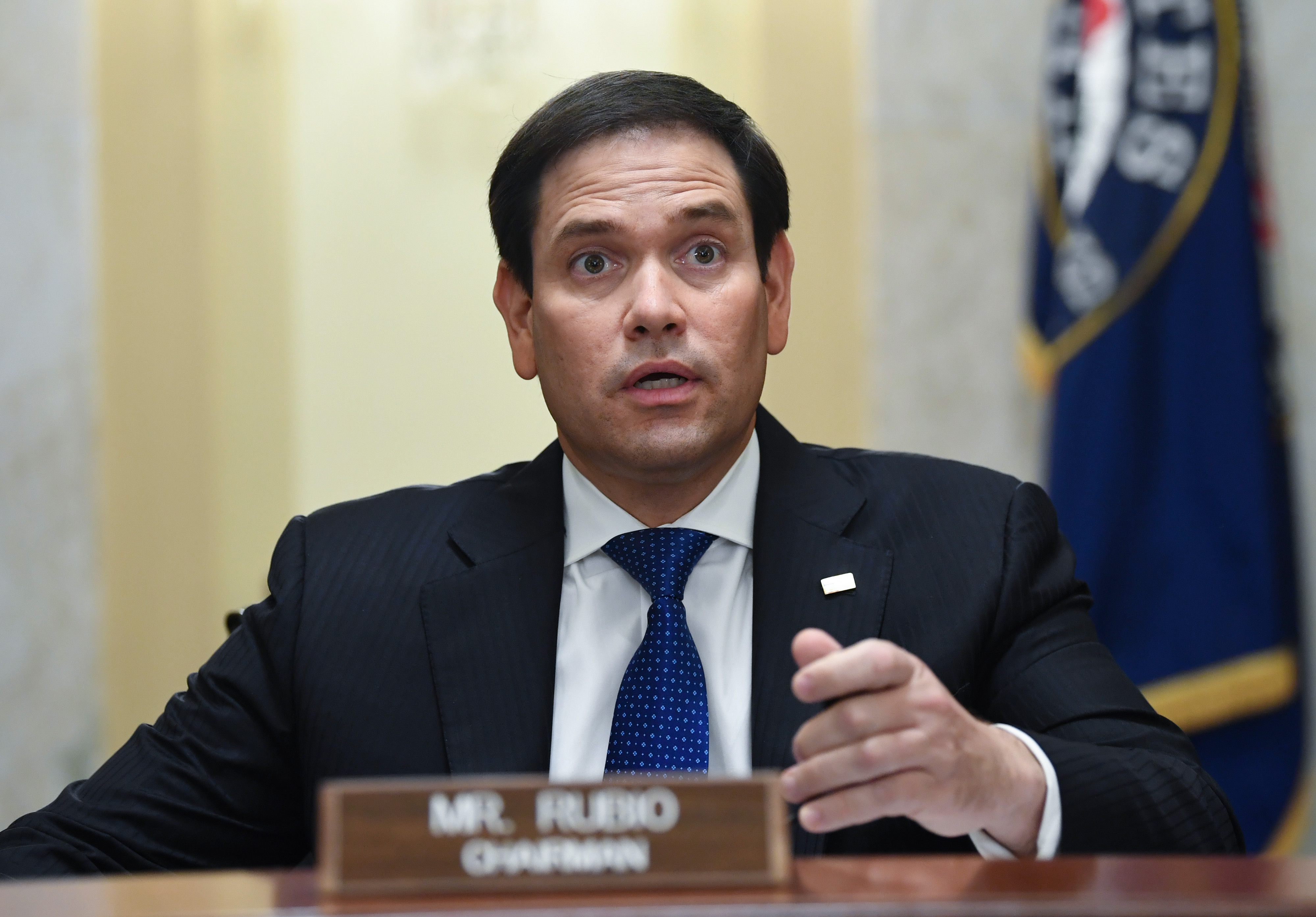WASHINGTON, DC - JUNE 10: Committee Chairman and U.S. Sen. Marco Rubio (R-FL) speaks at the Senate Small Business and Entrepreneurship Hearings to examine implementation of Title I of the CARES Act on Capitol Hill on June 10, 2020 in Washington, DC. (Photo by Kevin Dietsch - Pool/Getty Images)