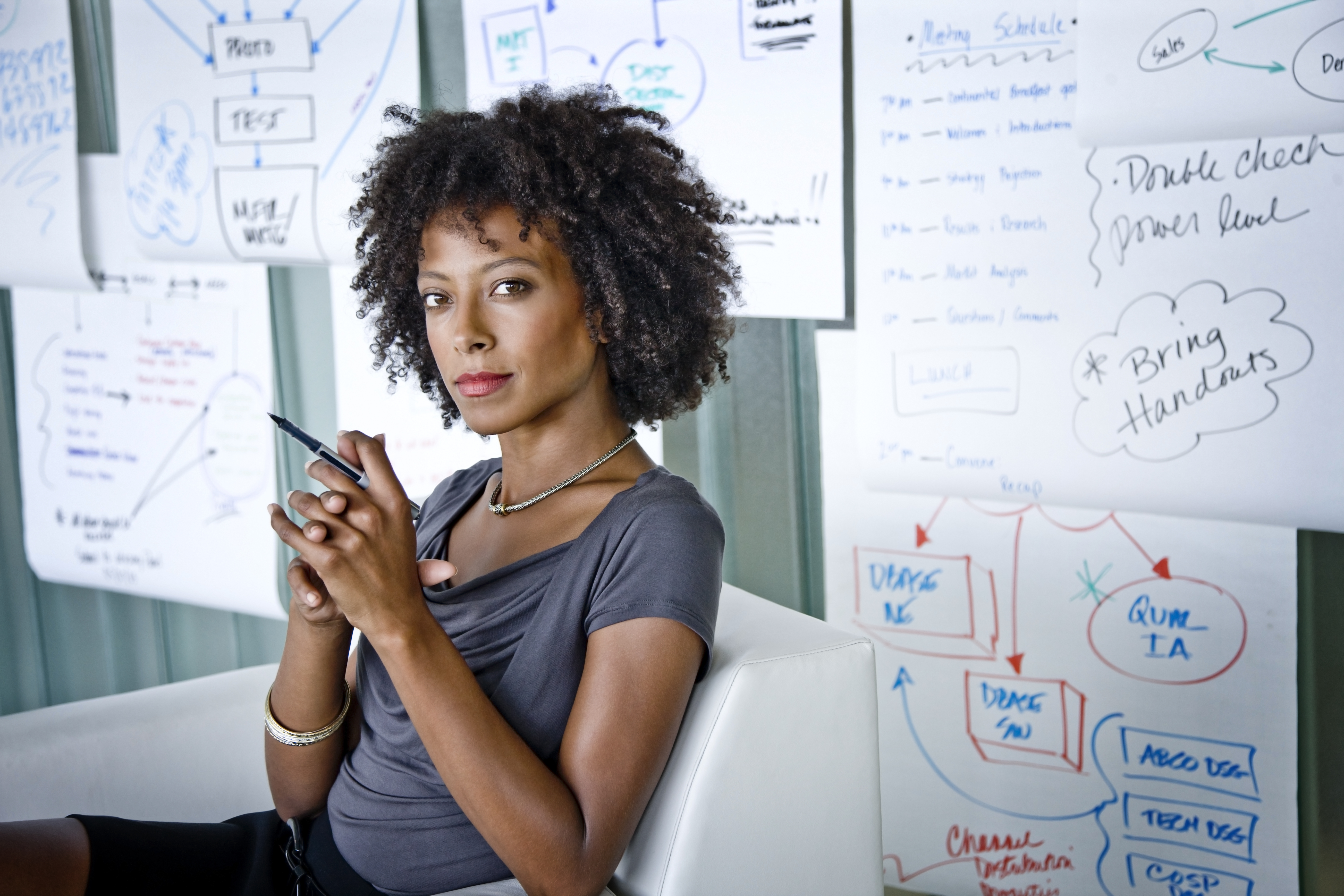 Black woman at the office