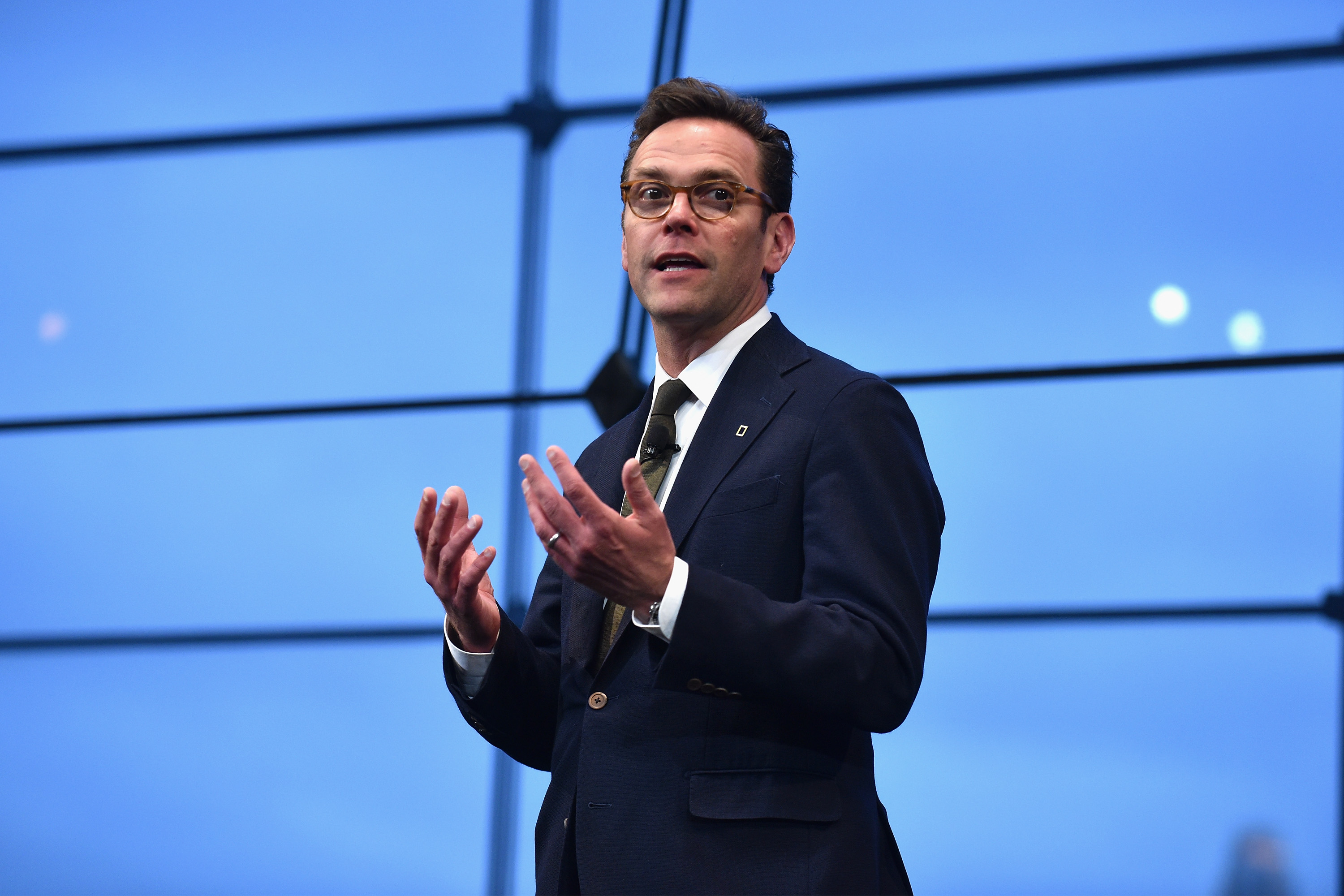 NEW YORK, NY - APRIL 19: CEO of 21st Century Fox James Murdoch speaks at National Geographic's Further Front Event at Jazz at Lincoln Center on April 19, 2017 in New York City. (Photo by Bryan Bedder/Getty Images for National Geographic)