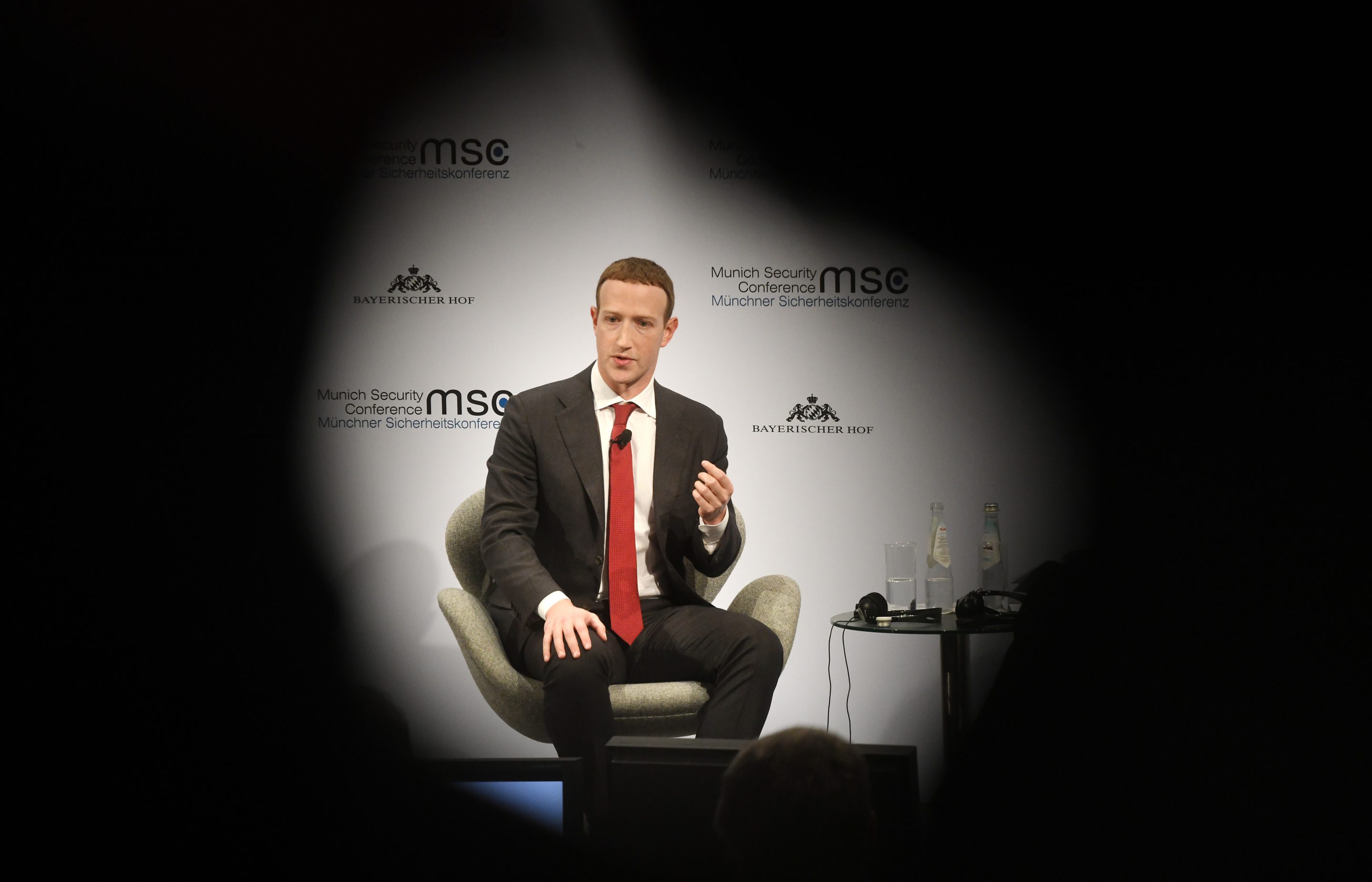 Mark Zuckerberg in February at the Munich Security Conference in Germany. The Facebook CEO is facing pressure from an advertising boycott that has signed up some big brands. Getty Images
