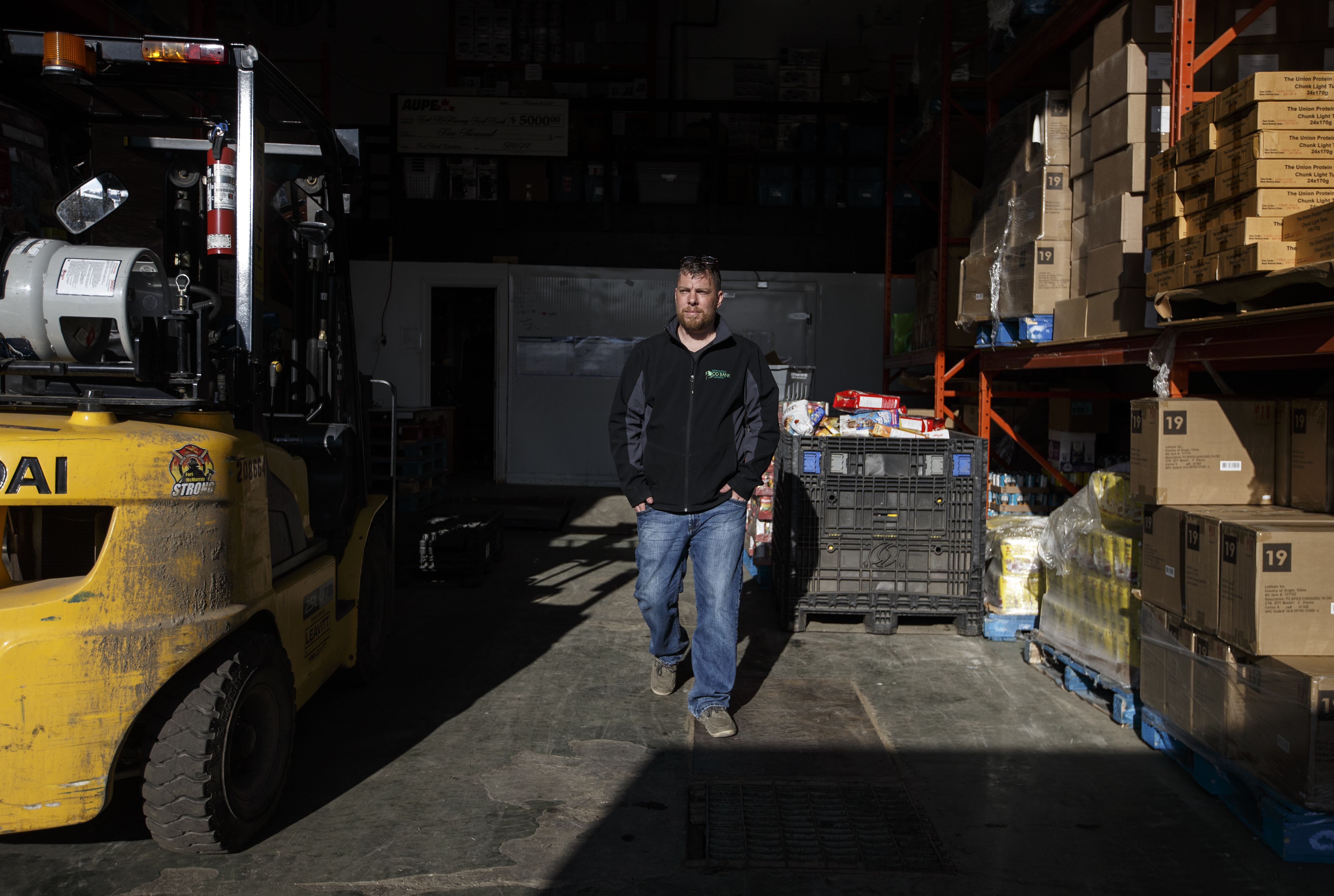 Dan Edwards, executive director of the Wood Buffalo Food Bank, stands for a photograph in Fort McMurray, Alberta, Canada, on Wednesday, Sept. 25, 2019. Once the booming heart of the country's energy industry, the little city of 75,000 in northeastern Alberta has become a showcase for the debt troubles many Canadians are facing. Photographer: Jason Franson/Bloomberg via Getty Images