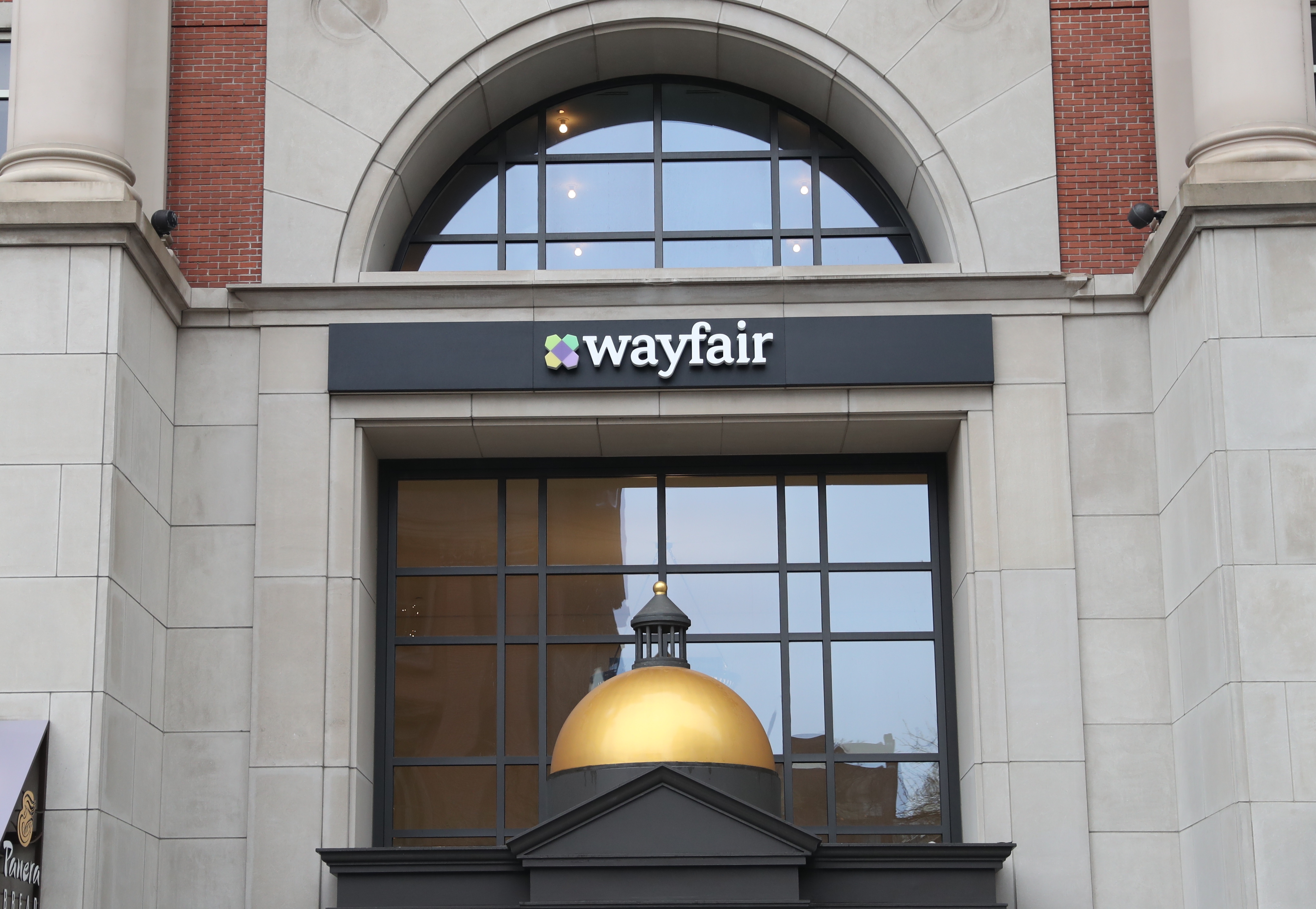 BOSTON, MA - FEBRUARY 13: Wayfair's Boston building on Boylston St. is pictured on Feb. 13, 2020. Wayfair laid off 550 employees worldwide including 350 in Boston as its chief executive acknowledged the Boston-based company had grown too quickly and become less efficient as its red-hot sales growth shows signs of cooling. (Photo by David L. Ryan/The Boston Globe via Getty Images)