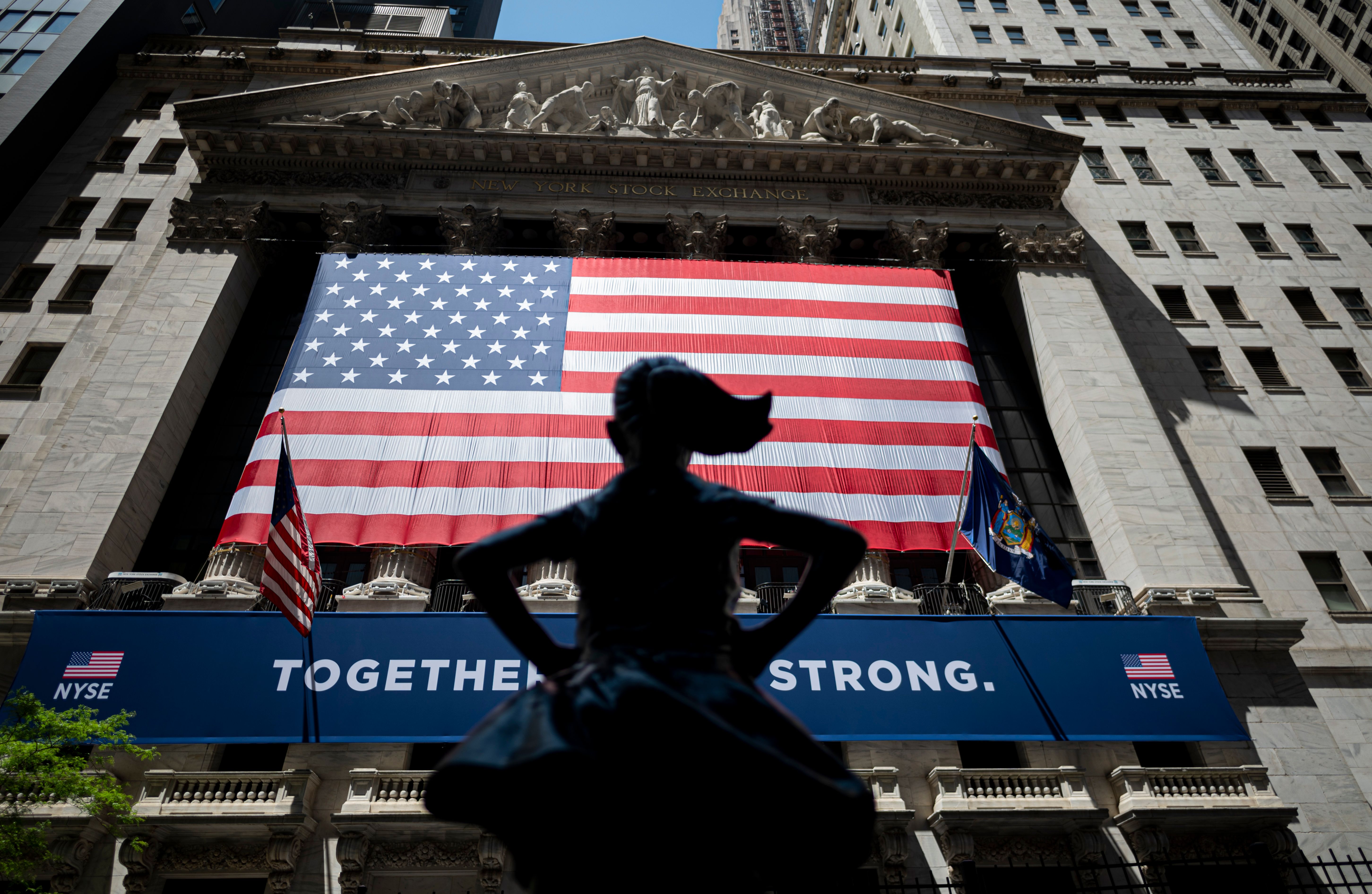 The New York Stock Exchange. The S&P 500, America's main large-cap stock benchmark, closed on Monday near an all-time high. (Photo by JOHANNES EISELE/AFP via Getty Images)
