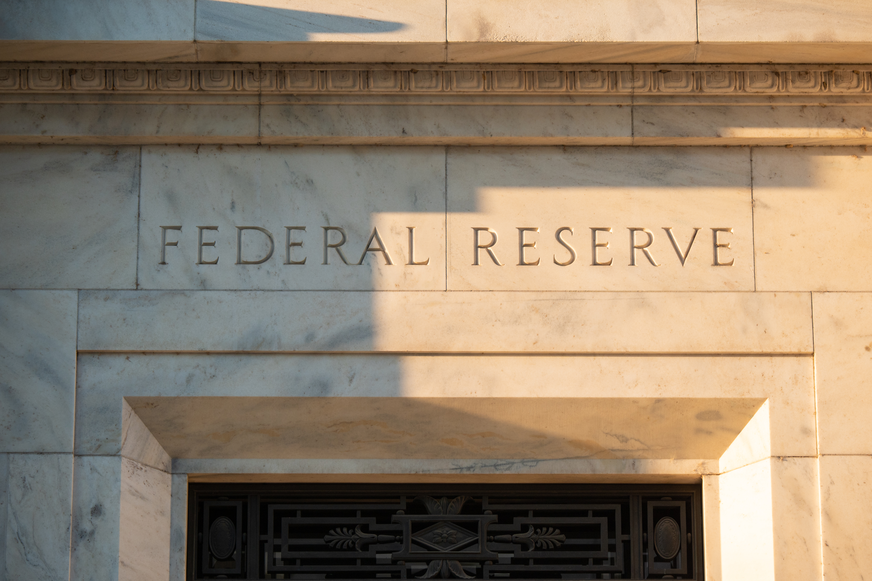 The Marriner S. Eccles Federal Reserve building stands in Washington, D.C., U.S., on Tuesday, Aug. 18, 2020. In addition to helping rescue the U.S. economy amid the coronavirus pandemic, Fed Chair Jerome Powell and colleagues also spent 2020 finishing up the central banks first-ever review of how it pursues the goals of maximum employment and price stability set for it by Congress. Photographer: Erin Scott/Bloomberg via Getty Images