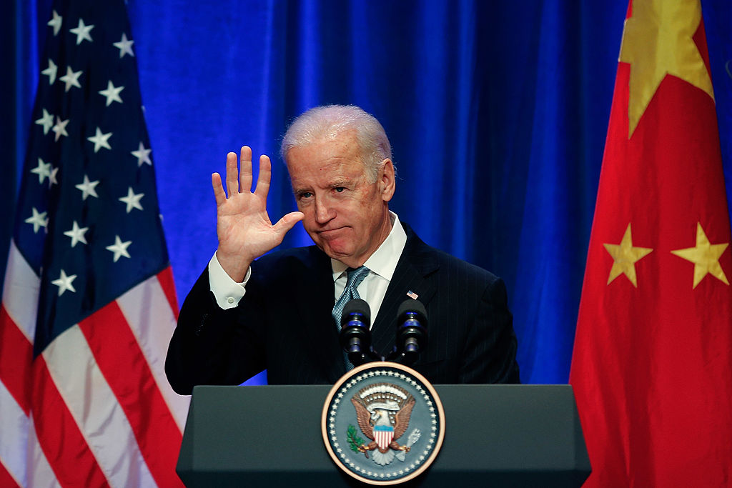 Former U.S Vice President Joe Biden attends a business leader breakfast at the The St. Regis Beijing hotel on December 5, 2013 in Beijing, China. (Photo by Lintao Zhang/Getty Images)