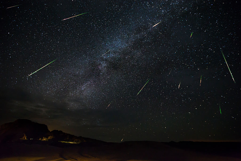 The Perseid meteor shower as seen in 2016, from the remote darkness of Big Bend National Park in Texas. staying away from artificial light is one important way to see more of the meteor shower. Jason Weingart—Getty Images