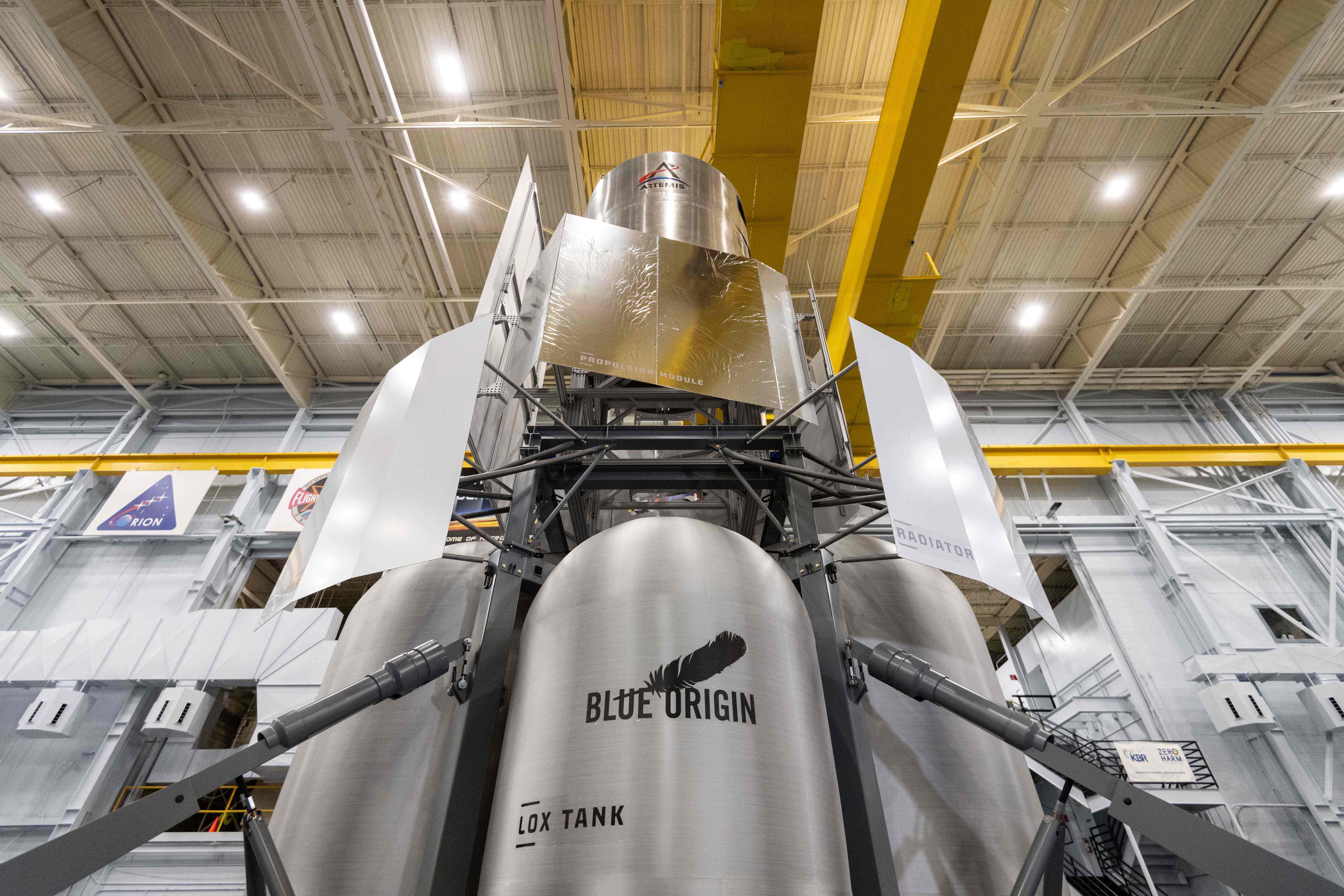 mock up of proposed moon lander