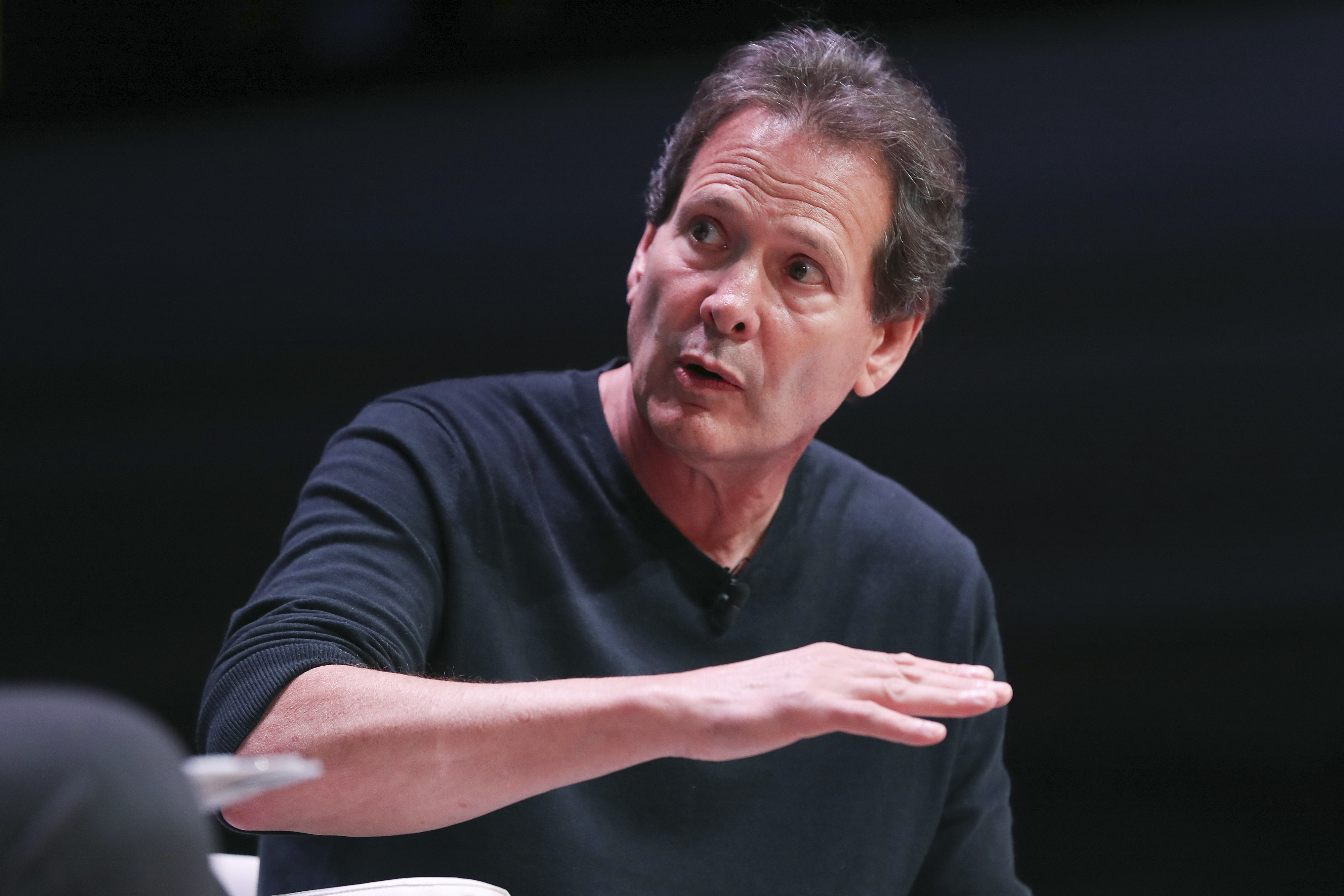 Dan Schulman, president and chief executive officer of PayPal Holdings Inc., speaks at the Sooner Than You Think London tech conference in London, U.K., on Tuesday, June 11, 2019. The two-day event features tech executives from PayPal, Slack, Mozilla, Uber, Google and others as well as officials such as Irelands privacy watchdog. Photographer: Simon Dawson/Bloomberg via Getty Images