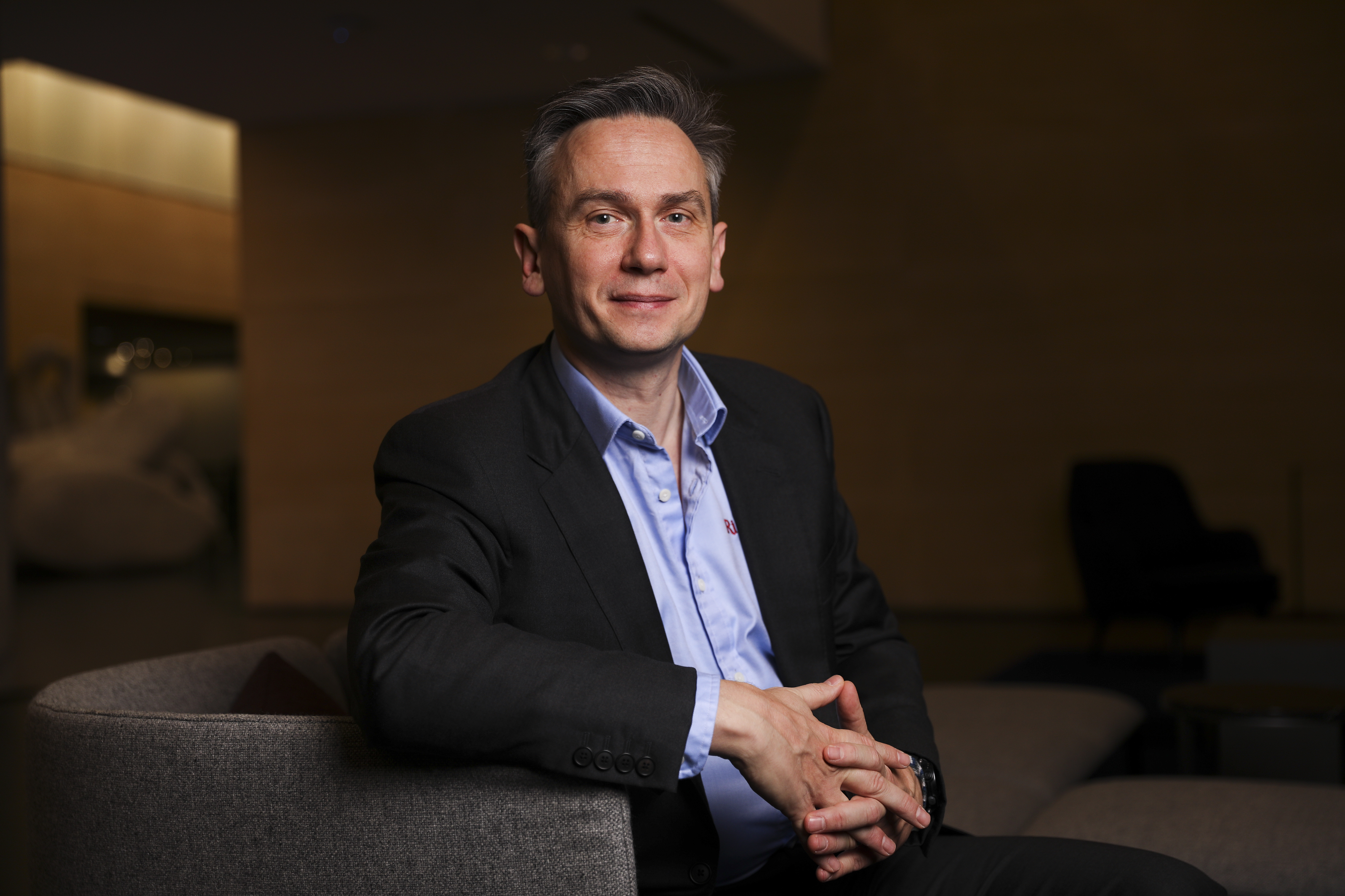 Jean-Sebastien Jacques, chief executive officer of Rio Tinto Ltd., poses for a photograph ahead of presenting the company's full-year results at the Deutsche Bank AG offices in London, U.K., on Wednesday, Feb. 26, 2020. Iron ore futures fell as steel inventories surged to a record in China and investors continued to weigh the impact of the coronavirus outbreak. Photographer: Simon Dawson/Bloomberg via Getty Images