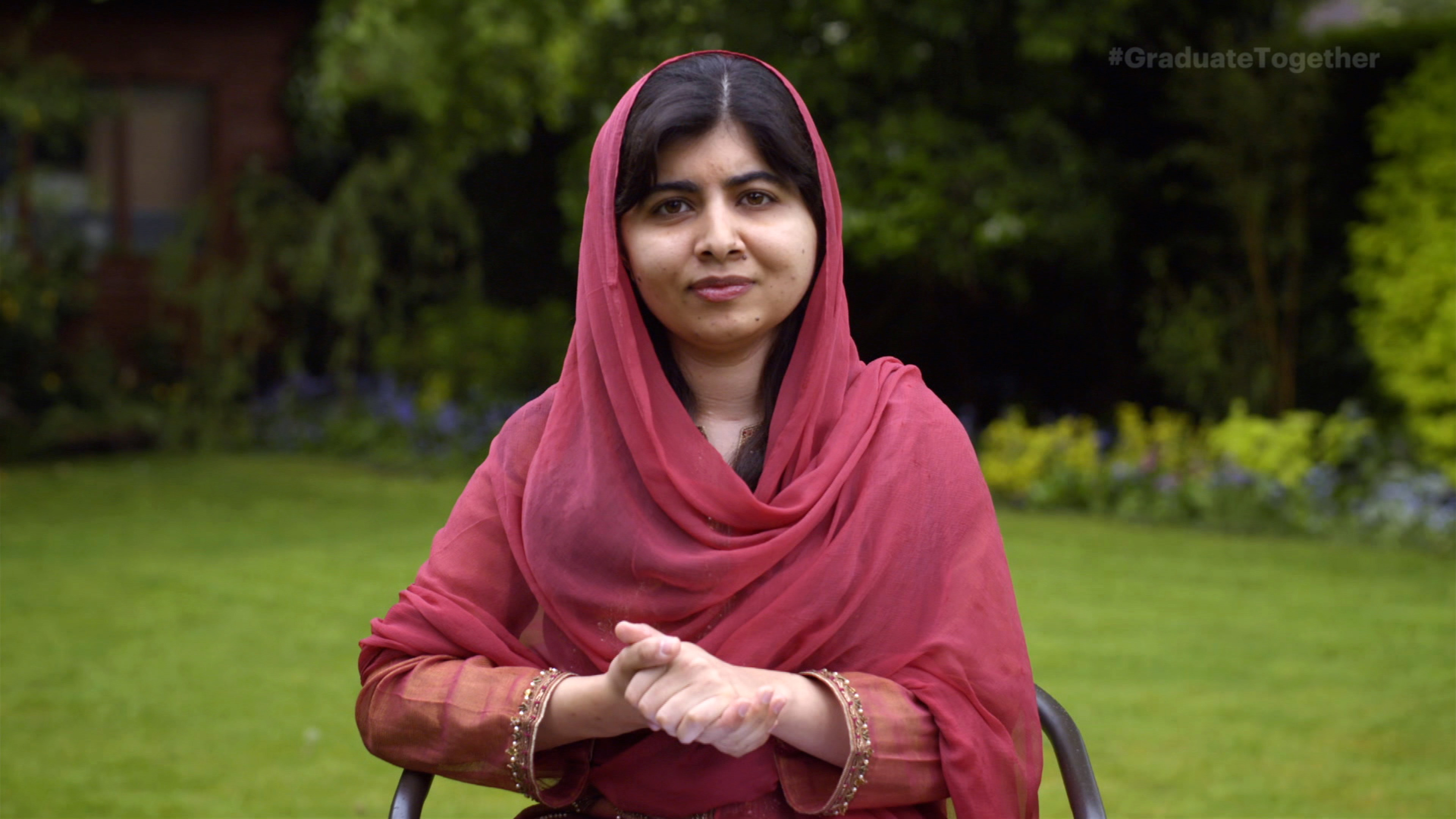Malala Yousafzai speaks during Graduate Together: America Honors the High School Class of 2020 on May 16, 2020.