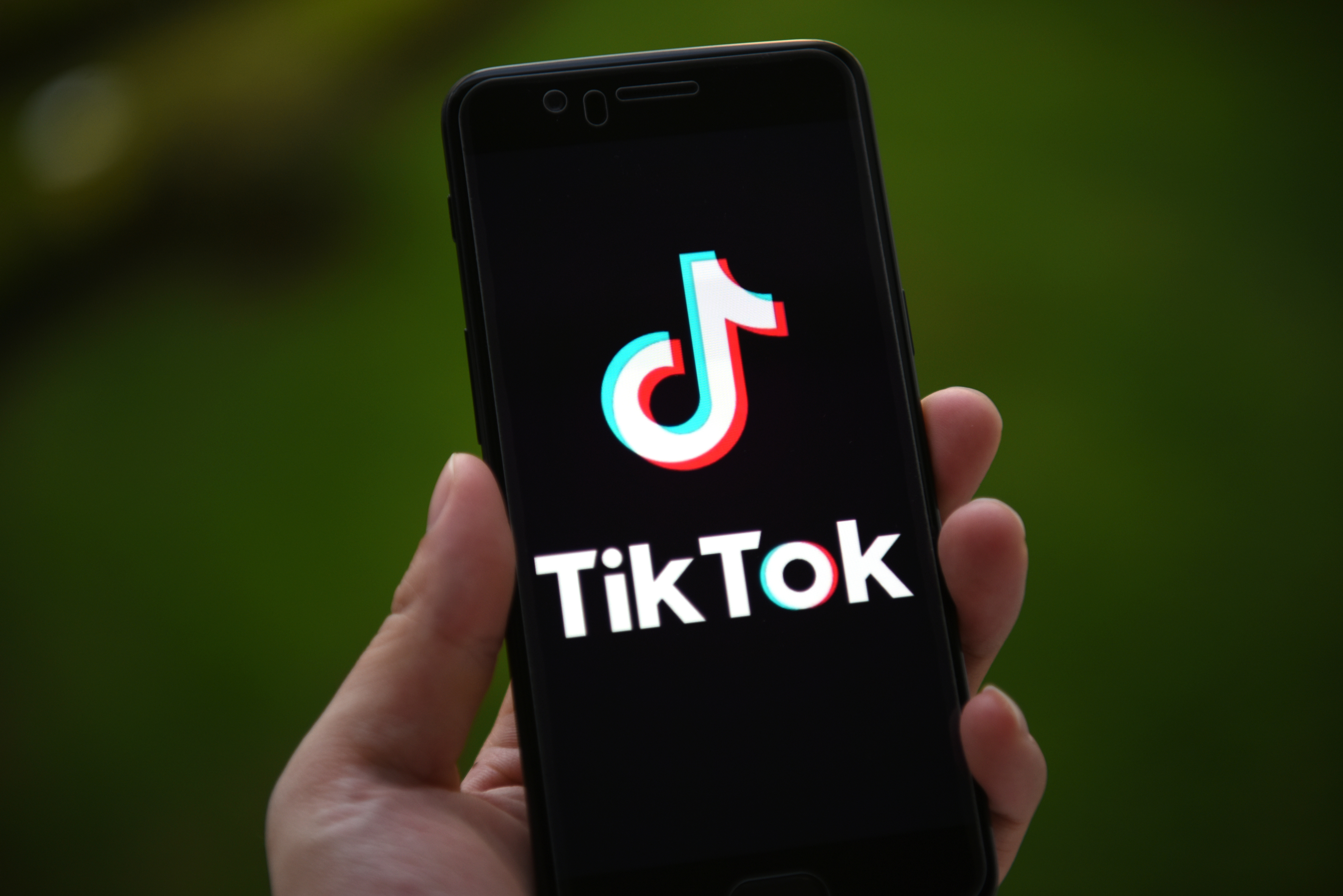CHINA - 2020/09/03: In this photo illustration a TikTok logo displayed on a smartphone. Sheldon Cooper—SOPA Images/LightRocket via Getty Images