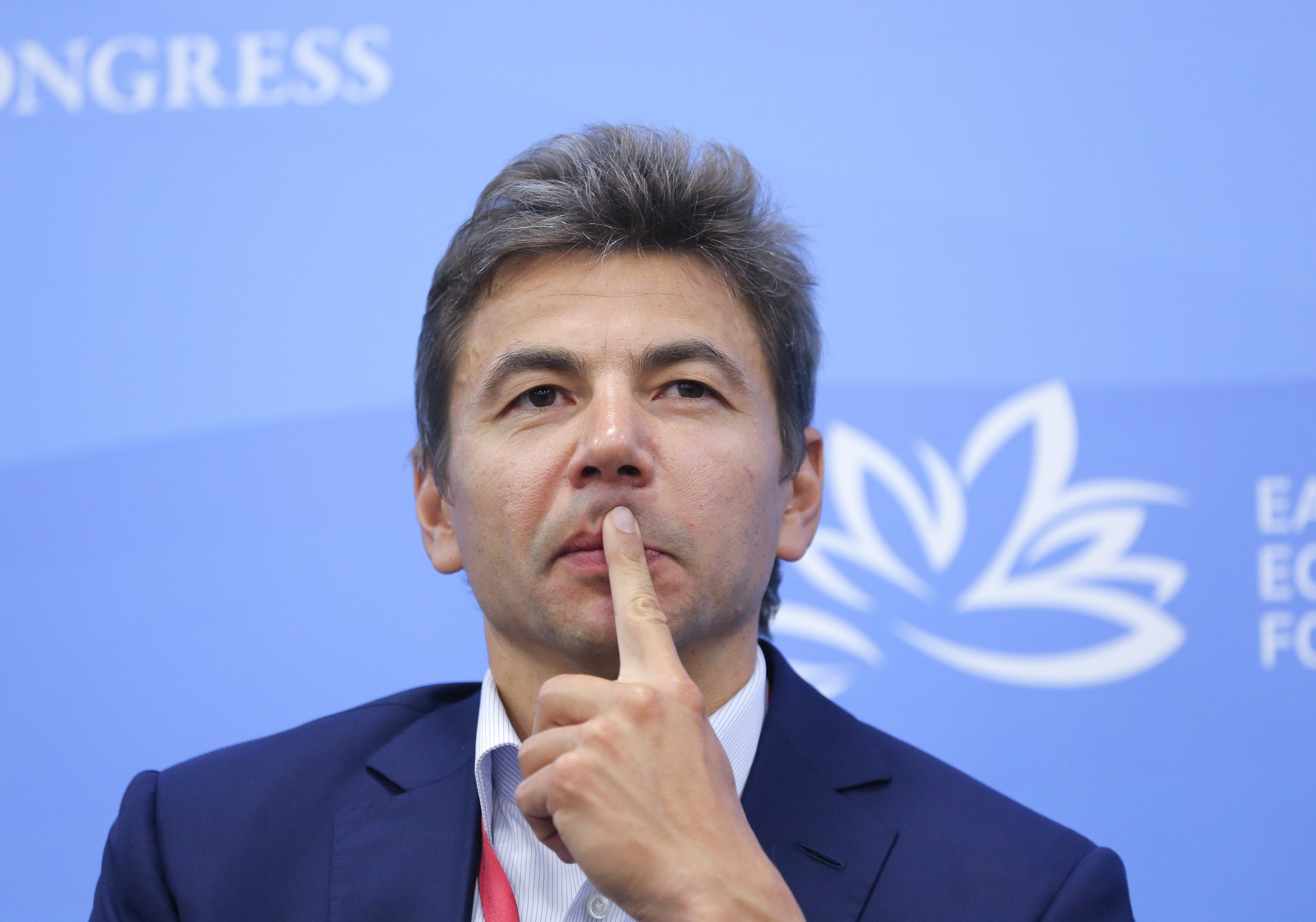 Pavel Grachev, chief executive officer Polyus PJSC, pauses during a panel discussion on the opening day of the Eastern Economic Forum in Vladivostok, Russia, on Wednesday, Sept. 4, 2019. The 5th annual Eastern Economic Forum, held in Vladivostok, will run from 4-6 September.
