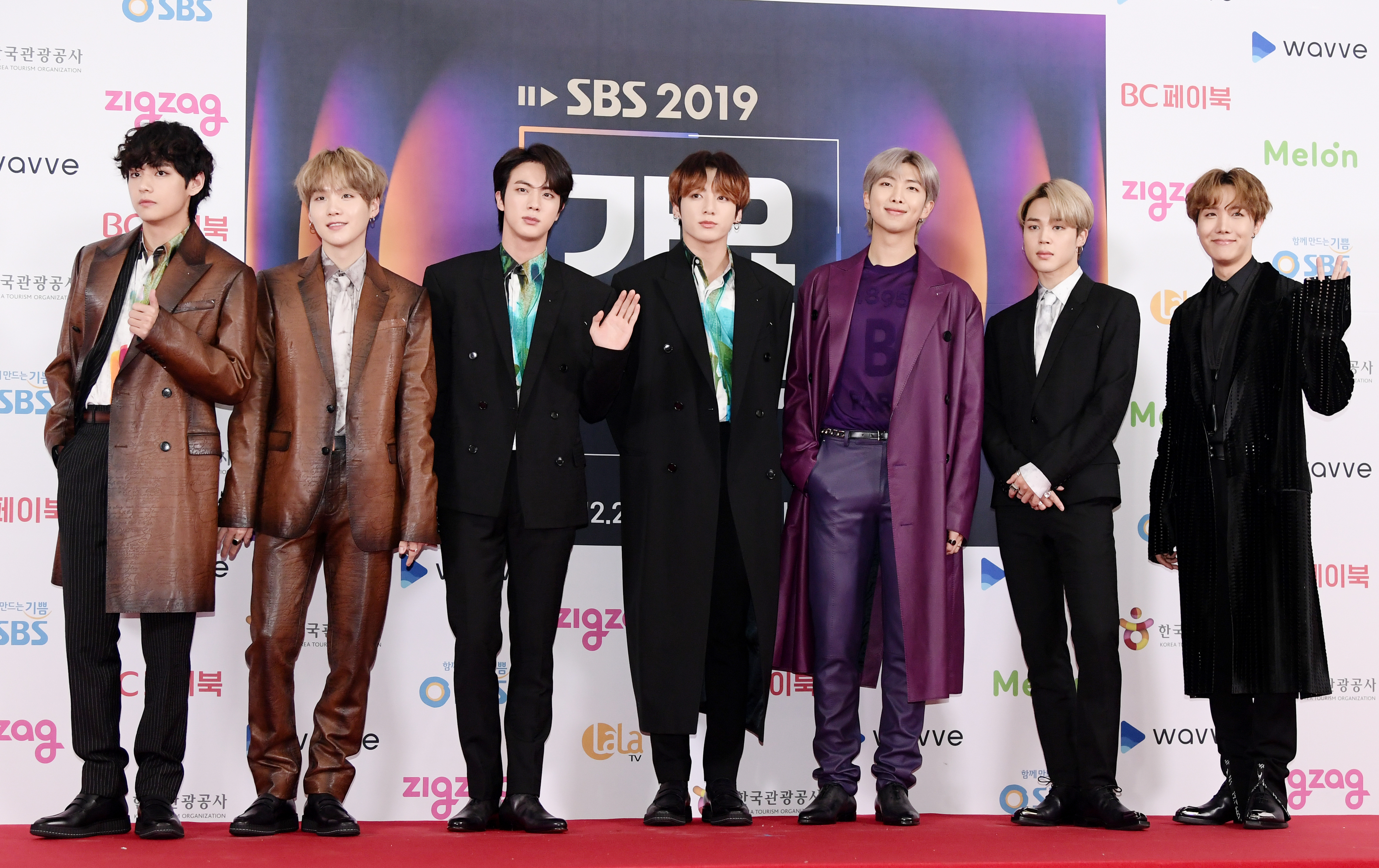 The Bangtan Boys on Dec. 25, 2019, in Seoul. (Photo by THE FACT/Imazins via Getty Images)