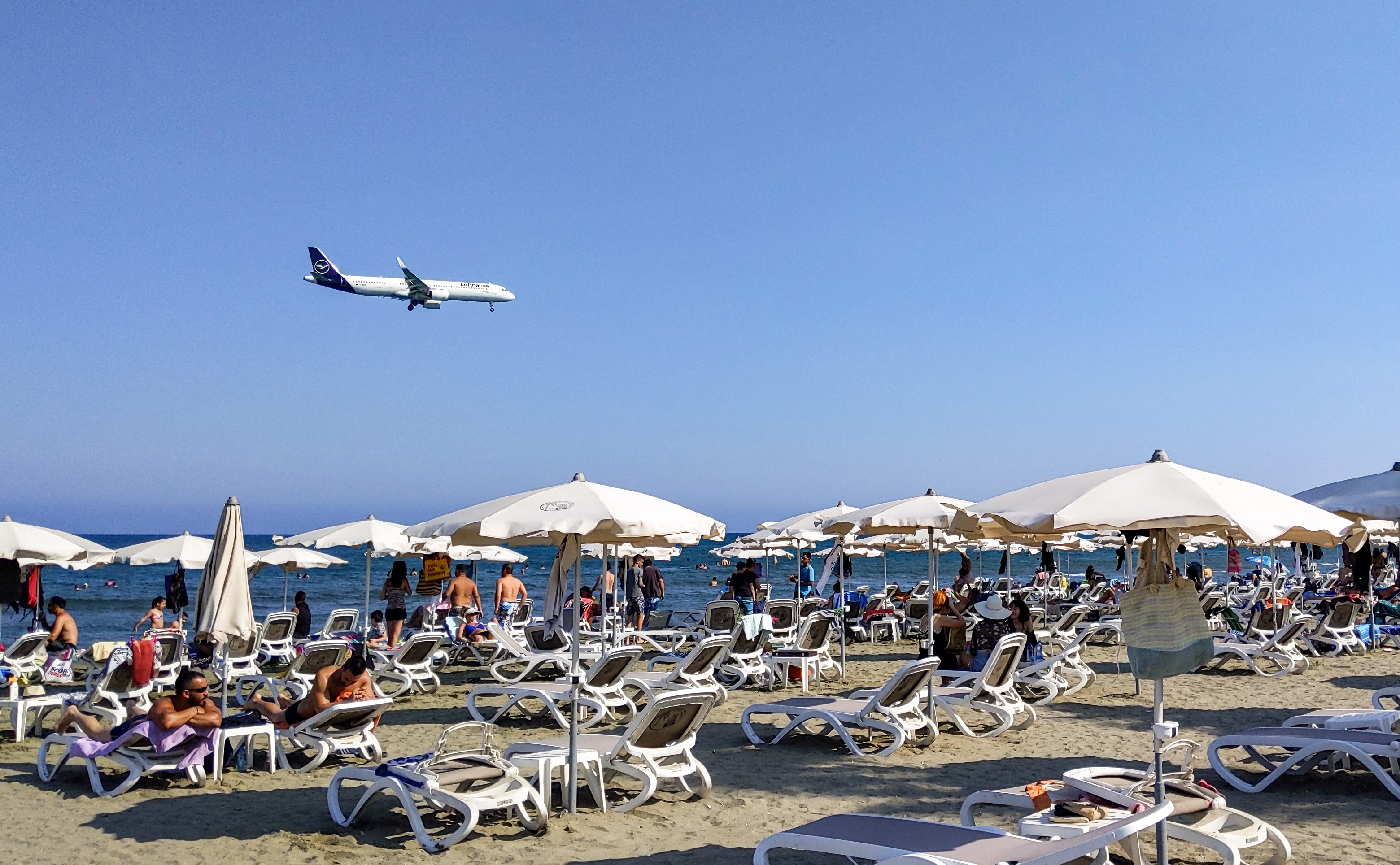 A plane on a descent approach towards Cyprus' Larnaca International Airport in August 2020. Cyprus has been grappling for years with GPS disruptions, but it's far from the only region struggling with outages.