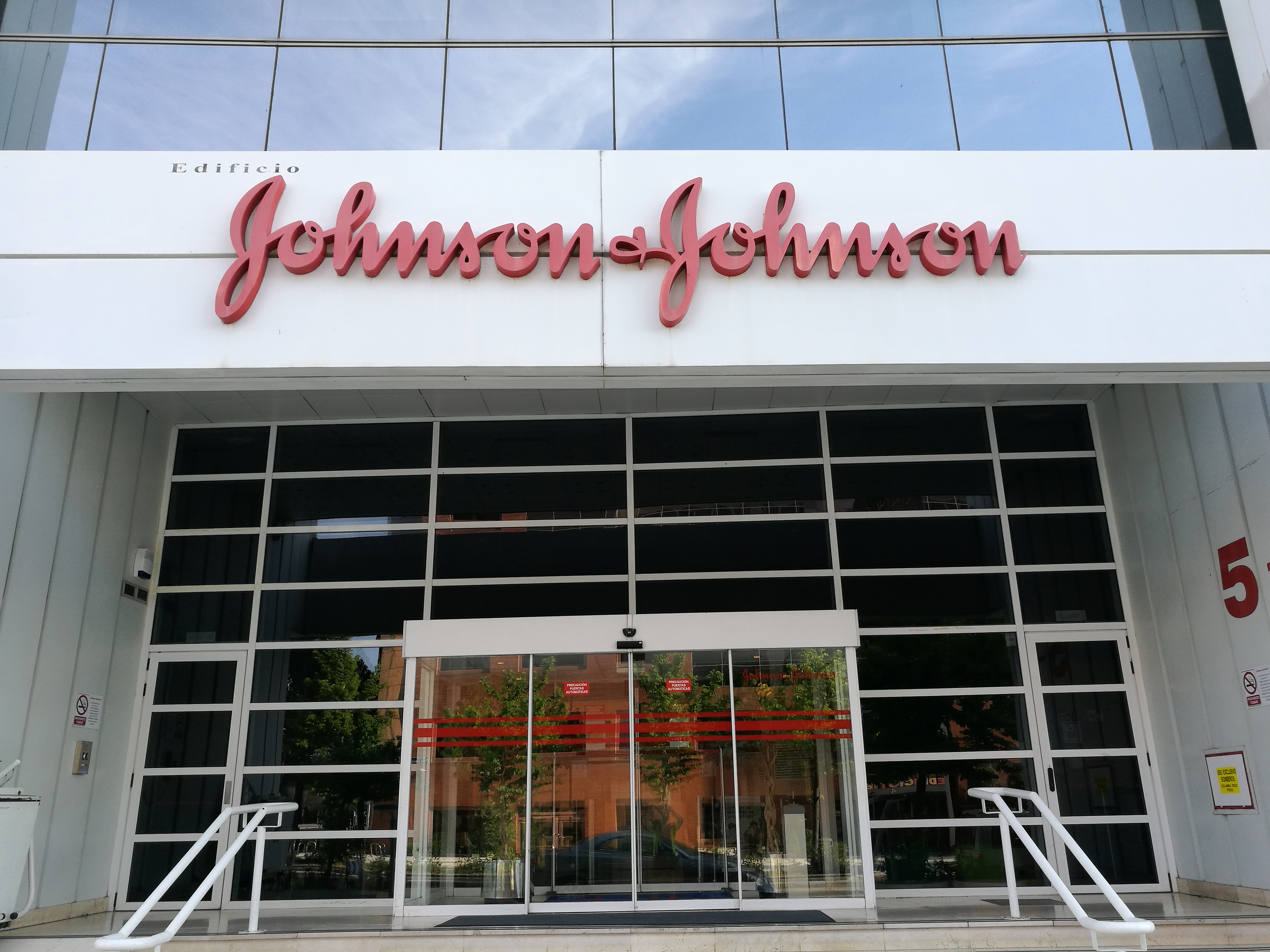 Building of the company Johnson and Johnson in the Juan Carlos I Business Park in Madrid, it is an American multinational of medical, pharmaceutical and perfumery products, Spain. (Photo by Cristina Arias/Cover/Getty Images)