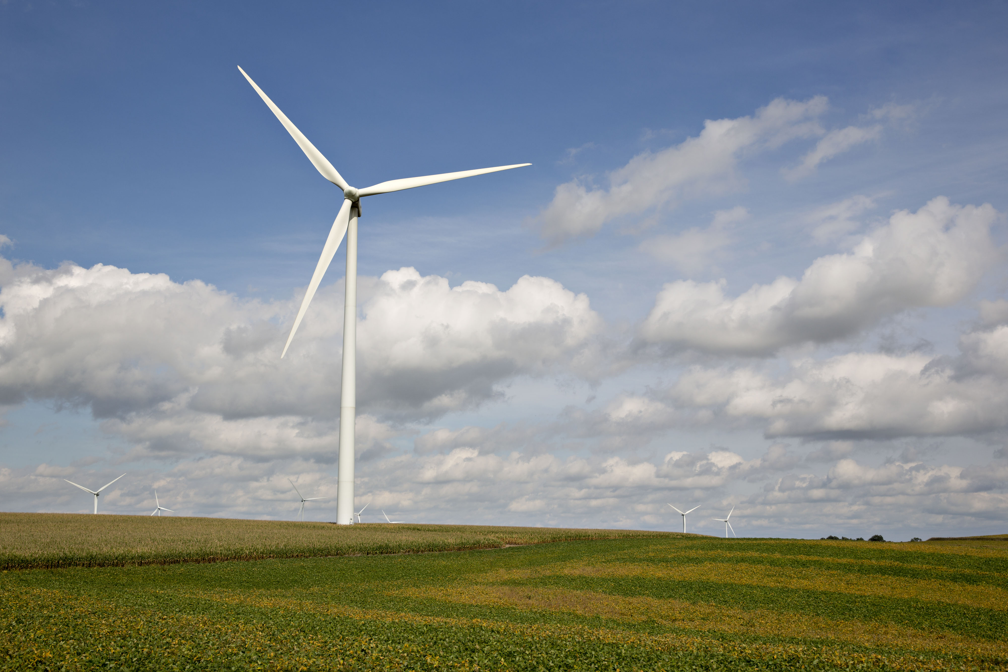 A wind turbine owned by Iberdrola in Iowa. The company is expanding its reach across the U.S.