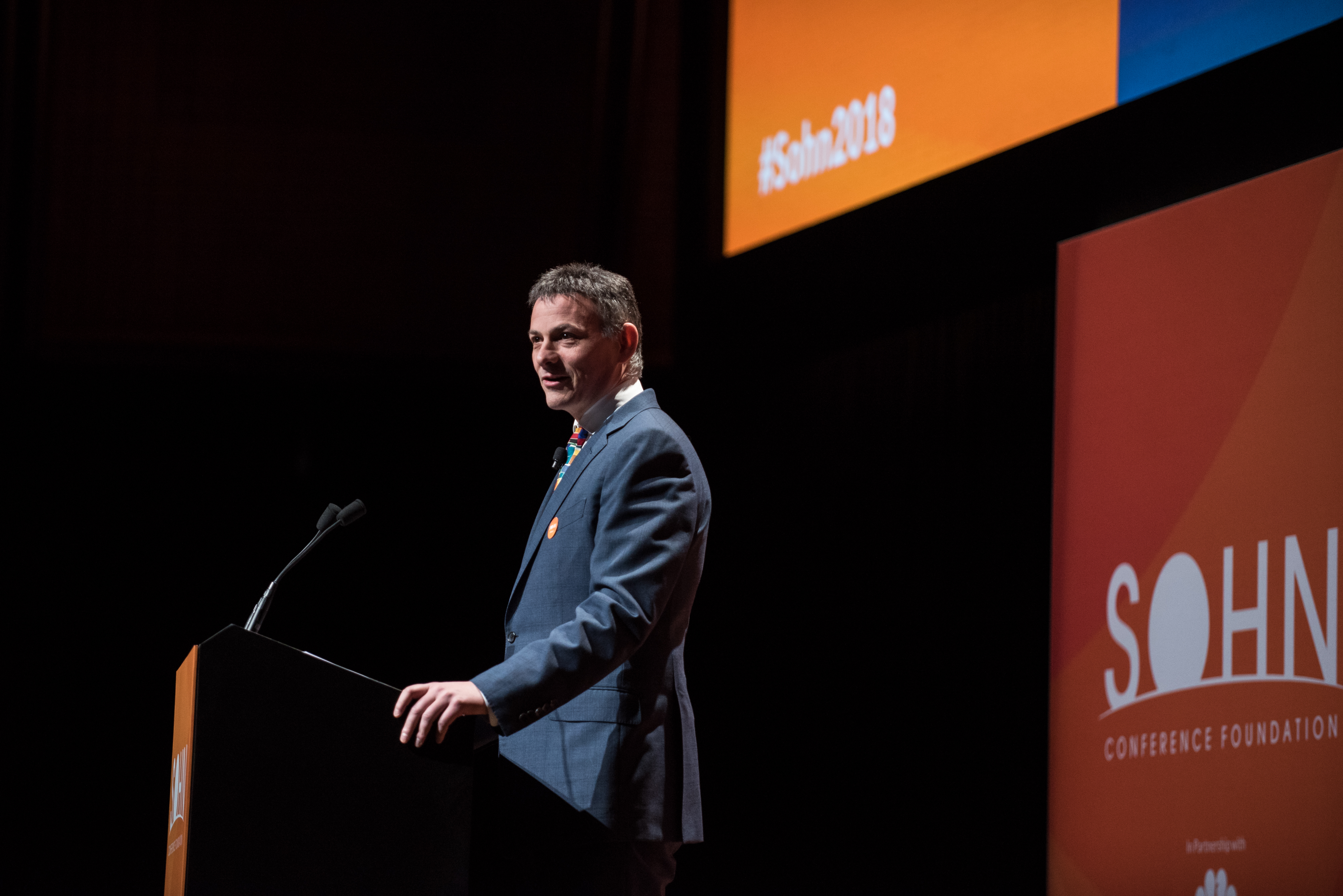 David Einhorn, president of Greenlight Capital Inc., speaks during the 23rd annual Sohn Investment Conference in New York, U.S. Einhorn sats tech stocks are part of a "massive" bubble.