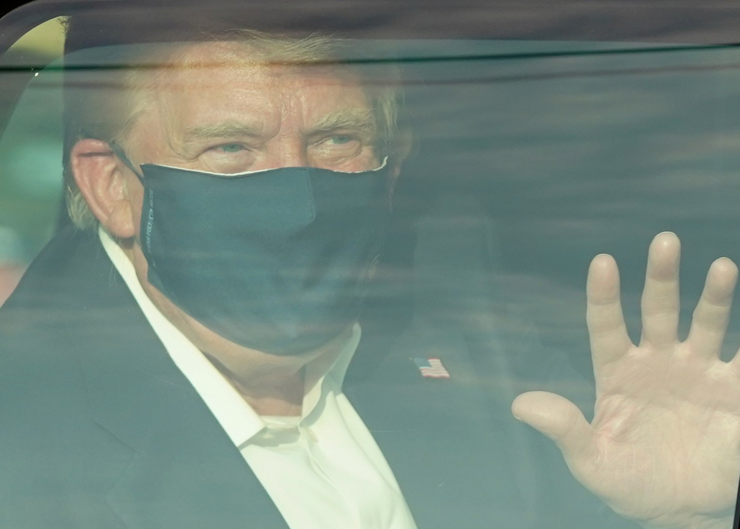 trump covid motorcade