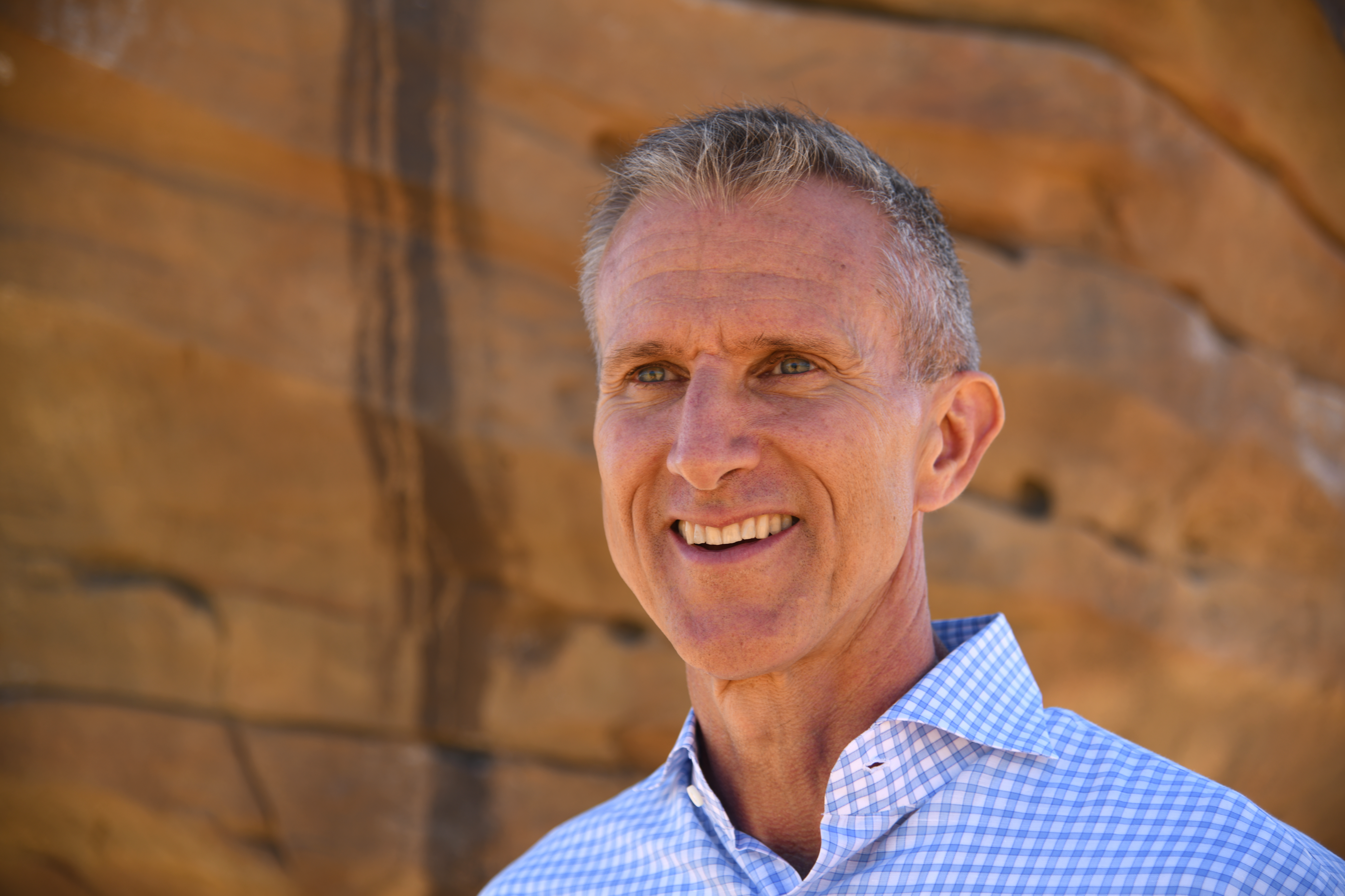 DENVER, CO - AUGUST 29: Steve Rendle, VF Corp Chair, CEO and president in Montbello Open Space Park. VF Corp is a Fortune 250 apparel maker that will move its headquarters to Denver, CO. from Greensboro, NC. August 29 2018. (Photo by Hyoung Chang/The Denver Post via Getty Images)