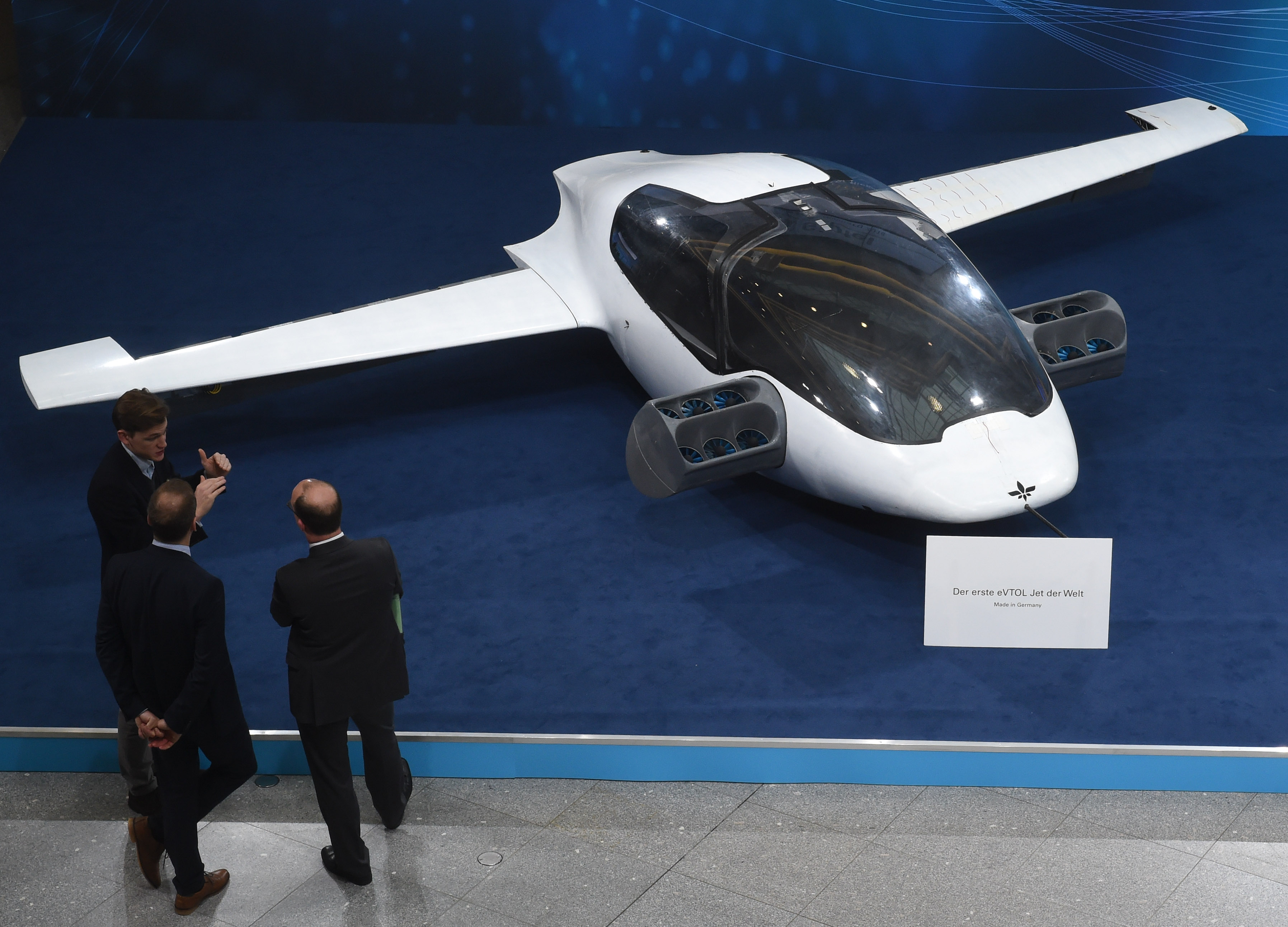 One of Lilium's prototype flying taxis in 2018. 