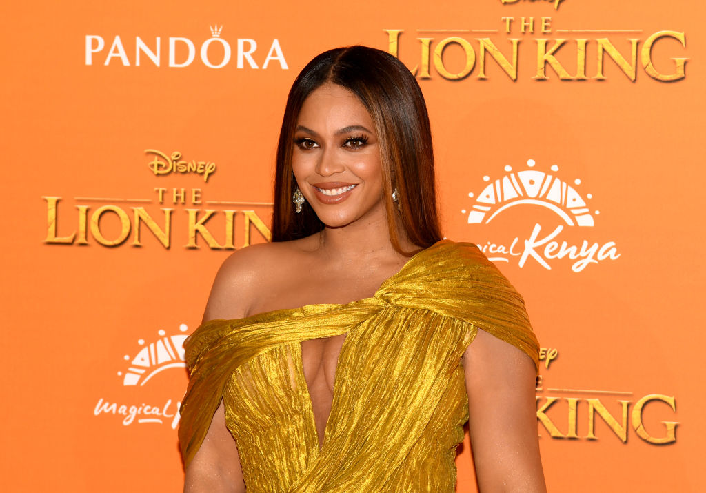 Beyoncé Knowles-Carter attends the European Premiere of Disney's "The Lion King" at Odeon Luxe Leicester Square on July 14, 2019 in London, England.