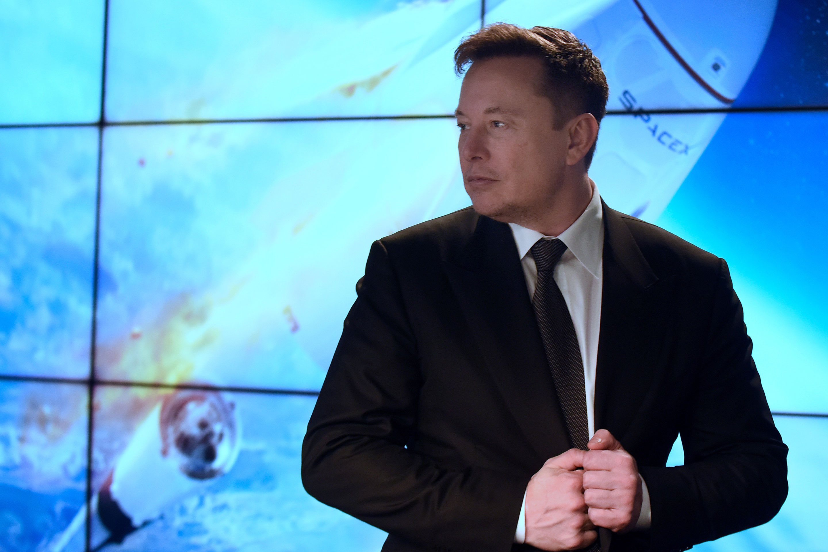 Elon Musk at the Kennedy Space Center in January 2020.