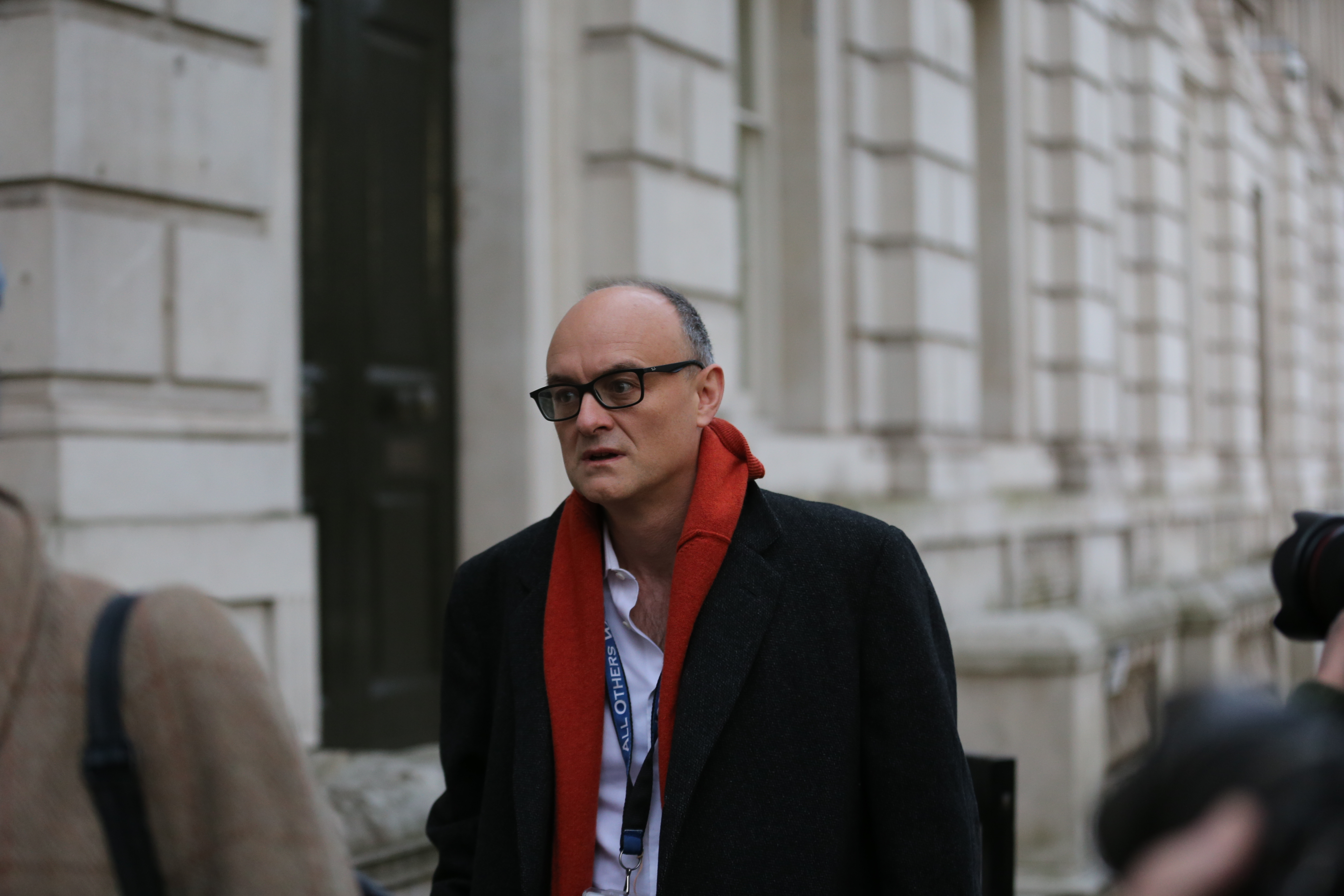UK Prime Minister Boris Johnson's top political advisor Dominic Cummings arrives at Downing Street, in London, United Kingdom on November 13, 2020. 