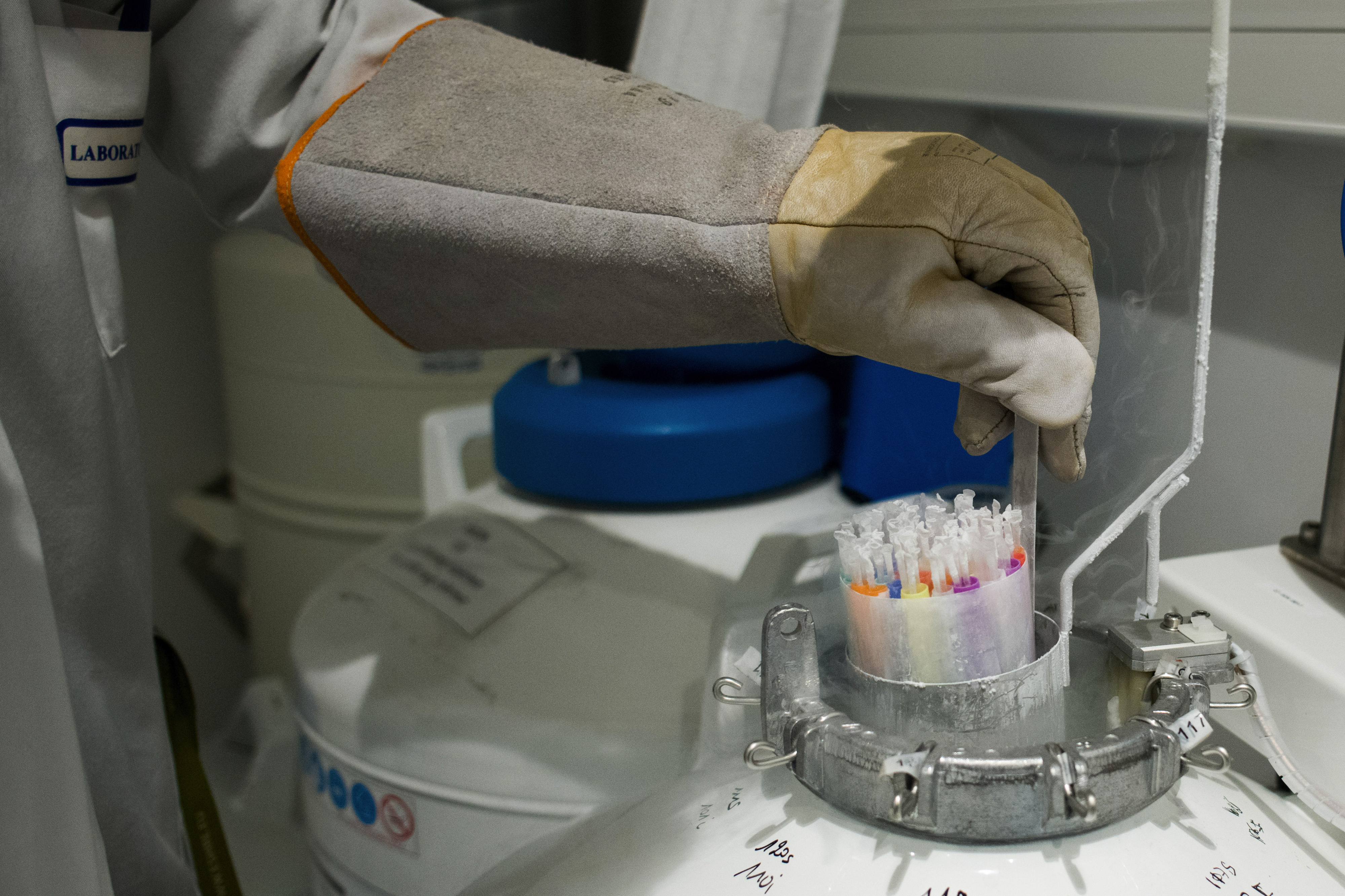 An ultracold storage device at at the Ambroise Pare Clinic in Paris, France. Pfizer says its coronavirus vaccine must be stored at -70 degrees Celcius to remain effective, but experts say more testing could show the vaccine is durable at higher temperatures.
