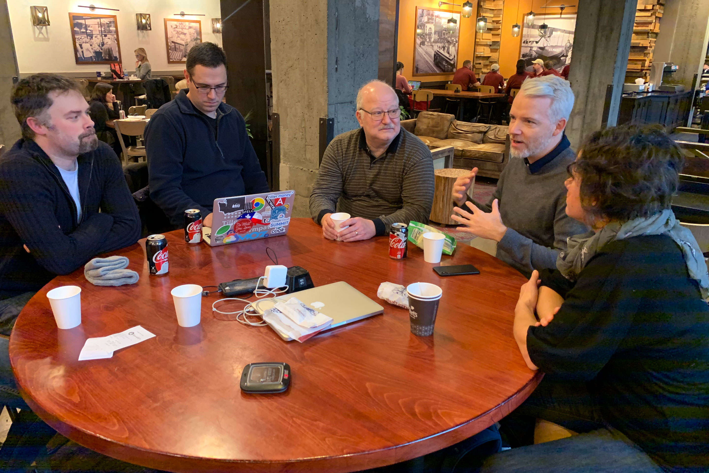 Tiller Money team members in Seattle, where the startup is based.