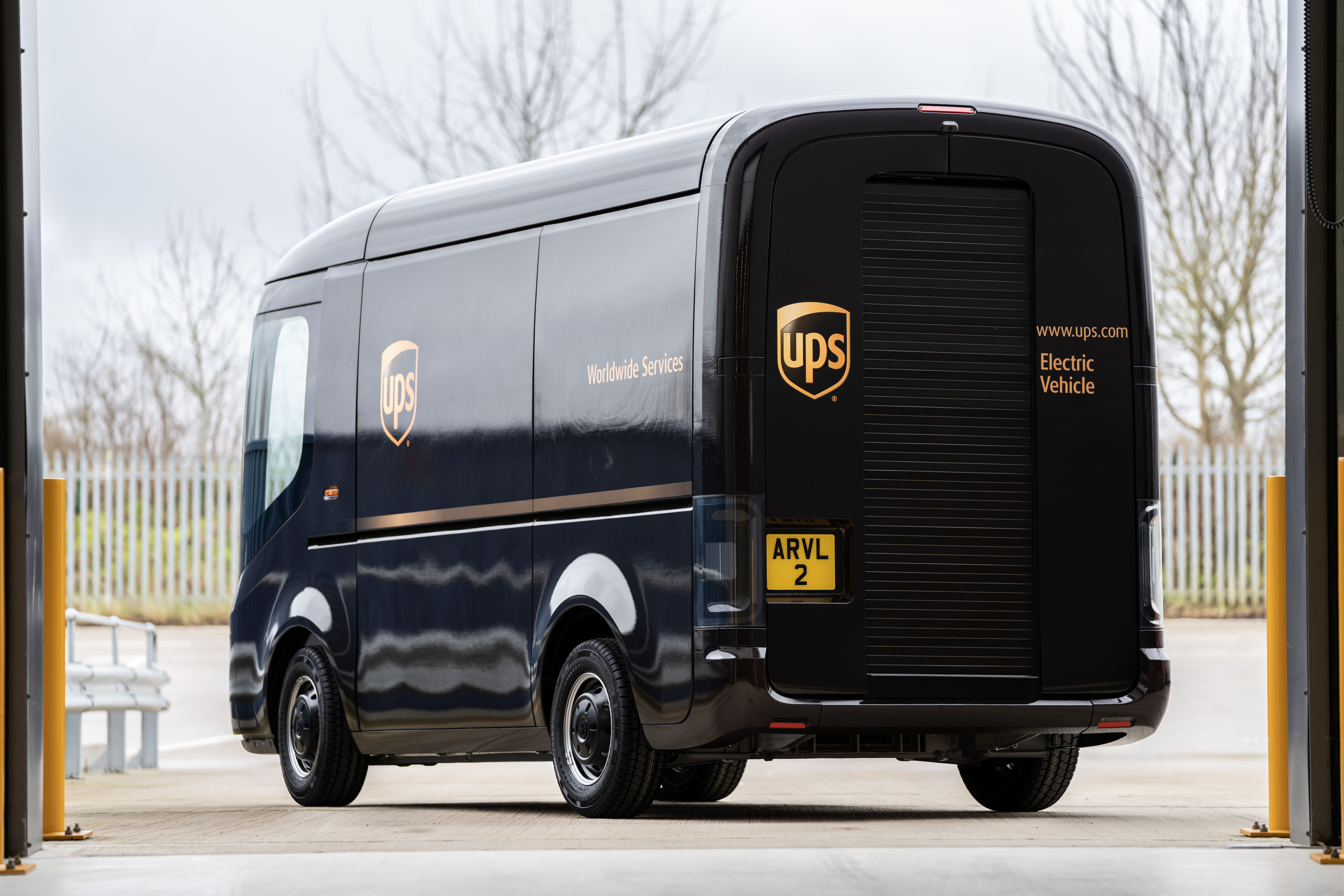 A prototype of Arrival’s planned electric van for UPS. The electric vehicle startup went public at a $5.4 billion valuation.