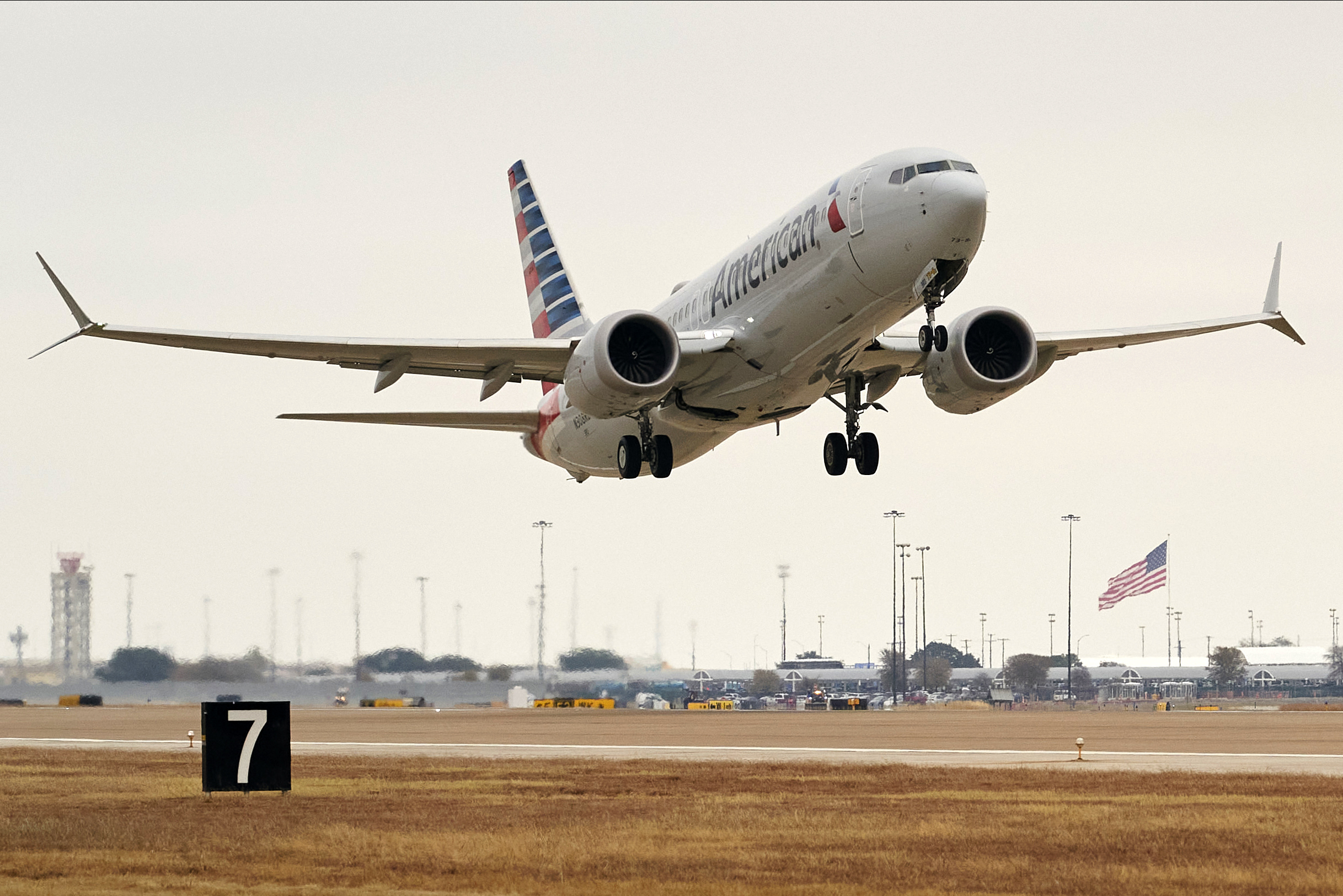 After a 20-month grounding, Boeing's 737 Max resumed flying on Tuesday. Wire photography: Cooper Neill/AFP via Getty Images