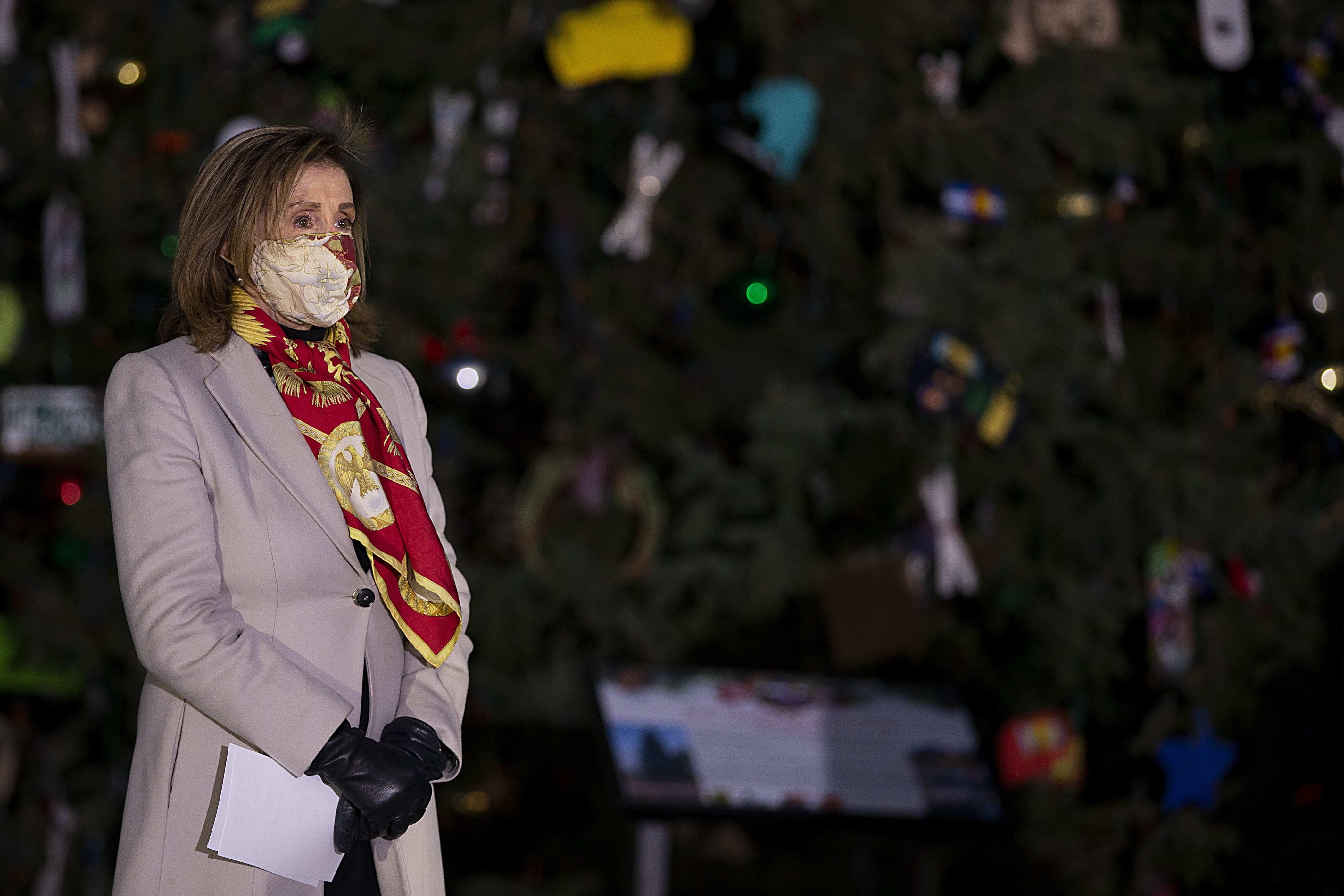 U.S. House Speaker Nancy Pelosi may be willing to forgo checks under the tree this year.