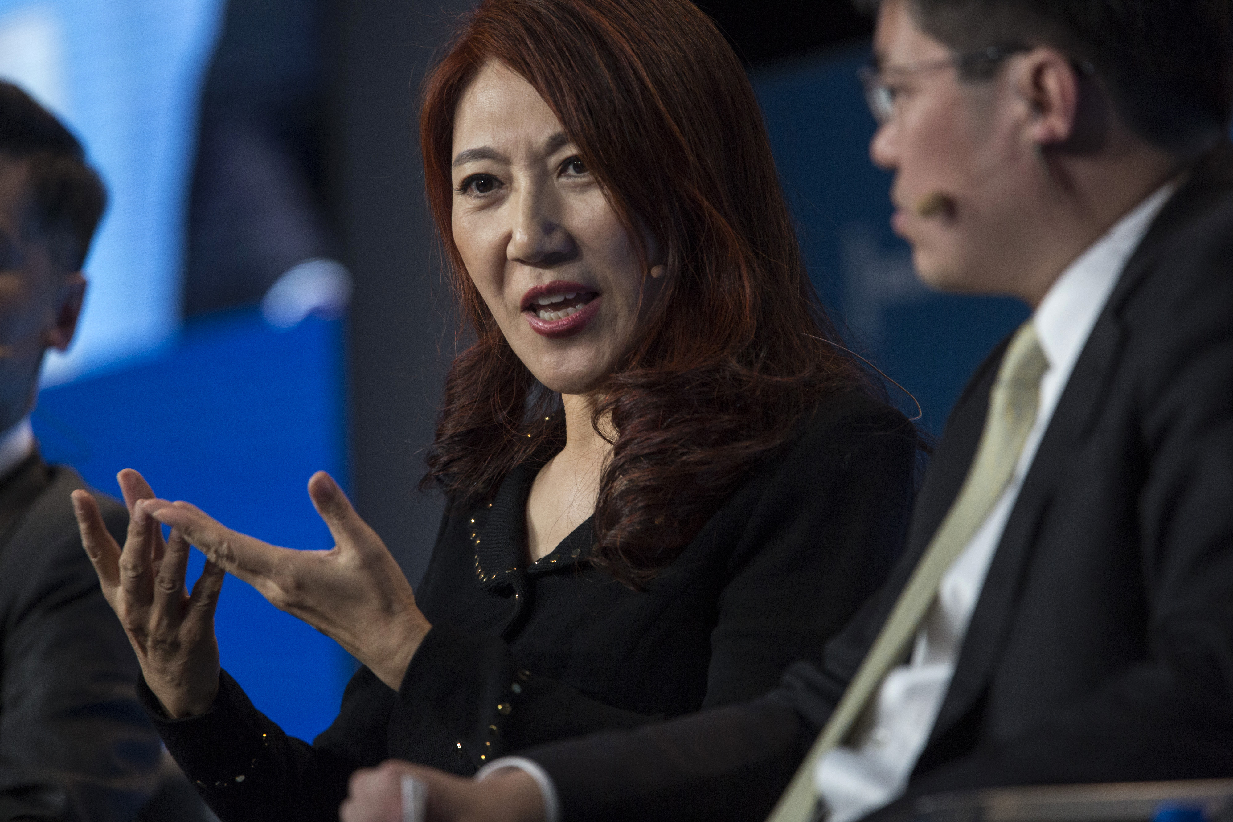 Wei Sun Christianson, co-CEO of Asia-Pacific at Morgan Stanley, speaks during the Milken Institute Global Conference in 2018. She spoke at the Fortune China Most Powerful Women Summit on Thursday.