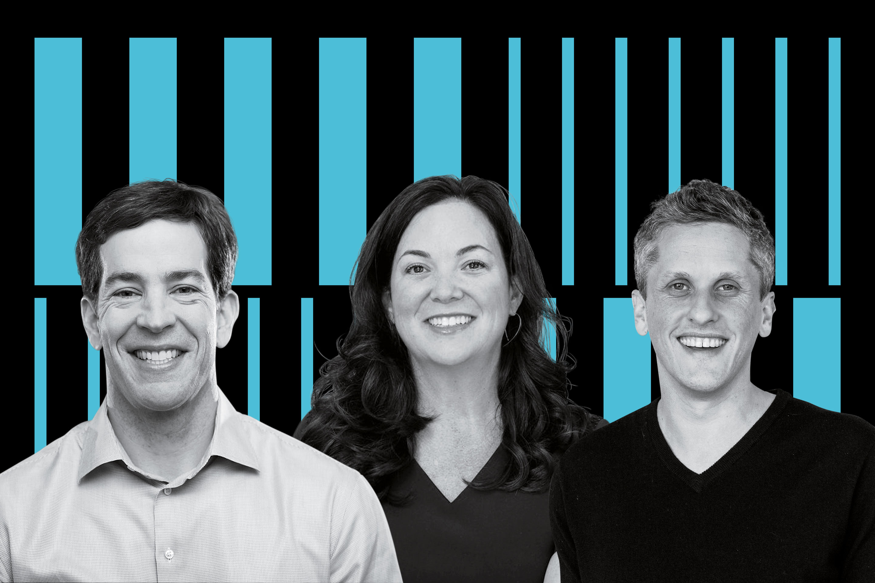 From left: Okta CEO Todd McKinnon; Jennifer Tejada, CEO of PagerDuty; and Box CEO Aaron Levie.