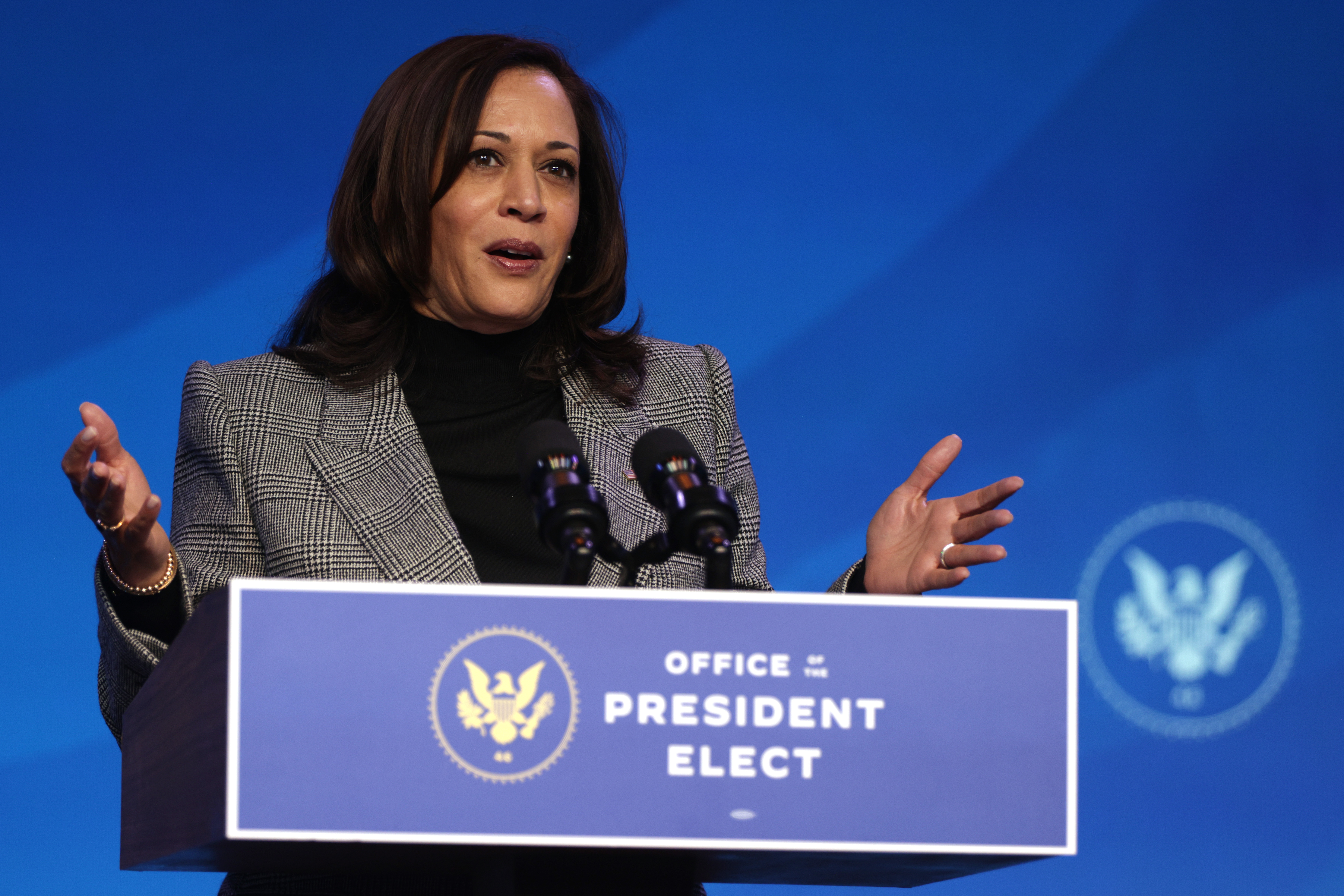 Vice President Kamala Harris will be the tie-breaking 101st vote in a 50-50 Senate.