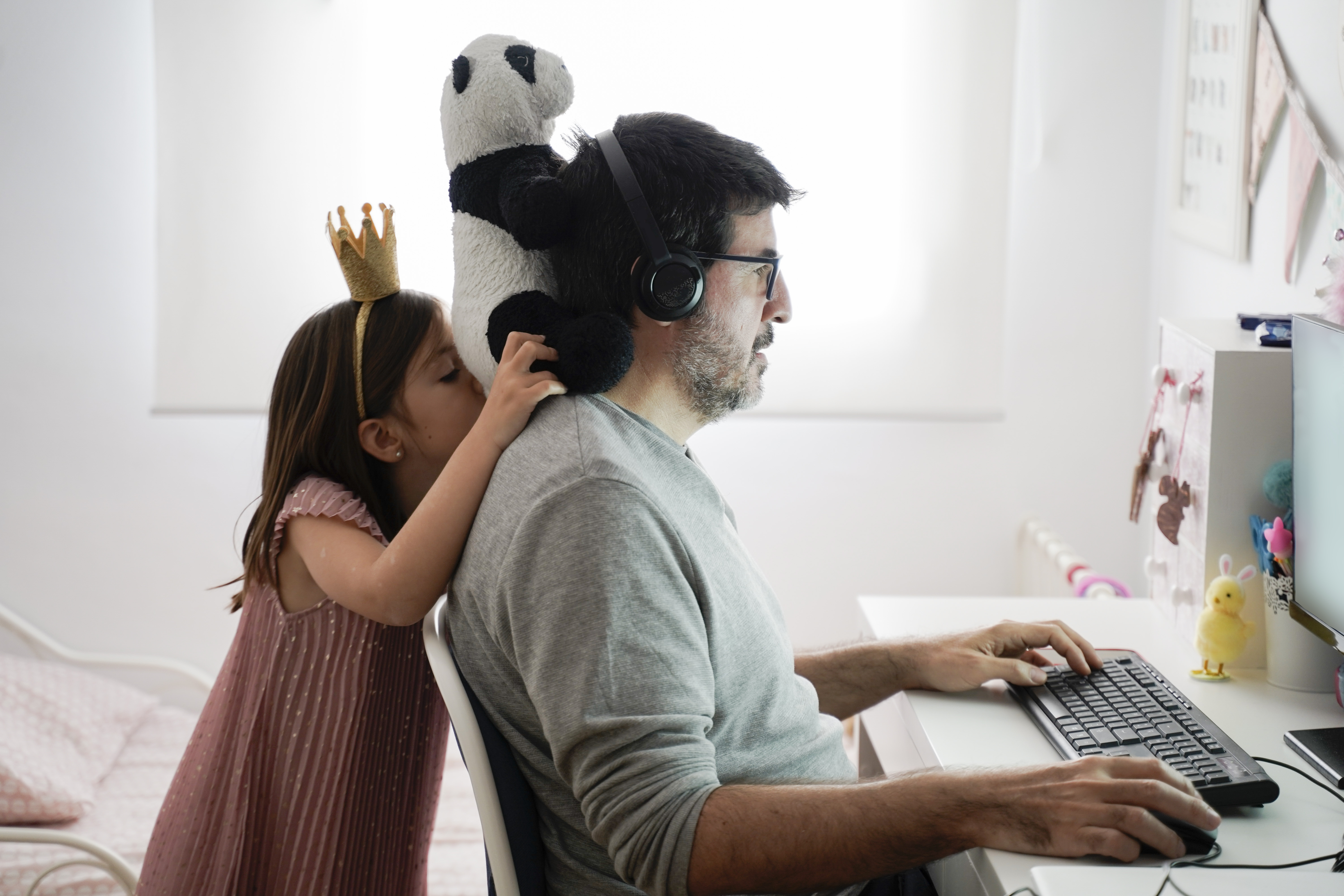 Overall, the shift to working from home has had less impact on fathers.