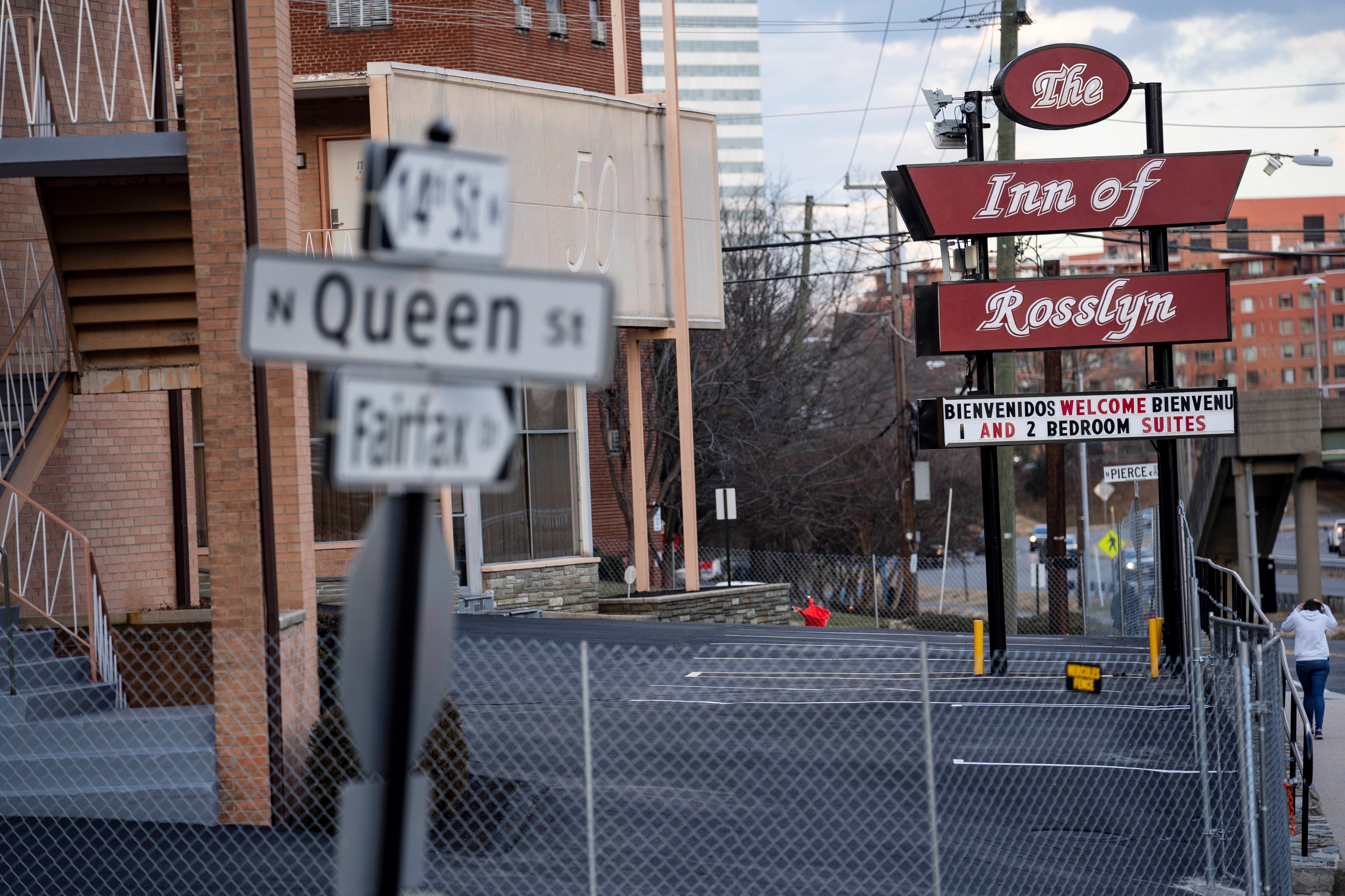 Photo taken on Feb. 5, 2021 shows the Inn of Rosslyn, which is permanently closed due to pressure from the COVID-19 pandemic in Arlington, Virginia, the Untied States. Treasury Secretary Janet Yellen